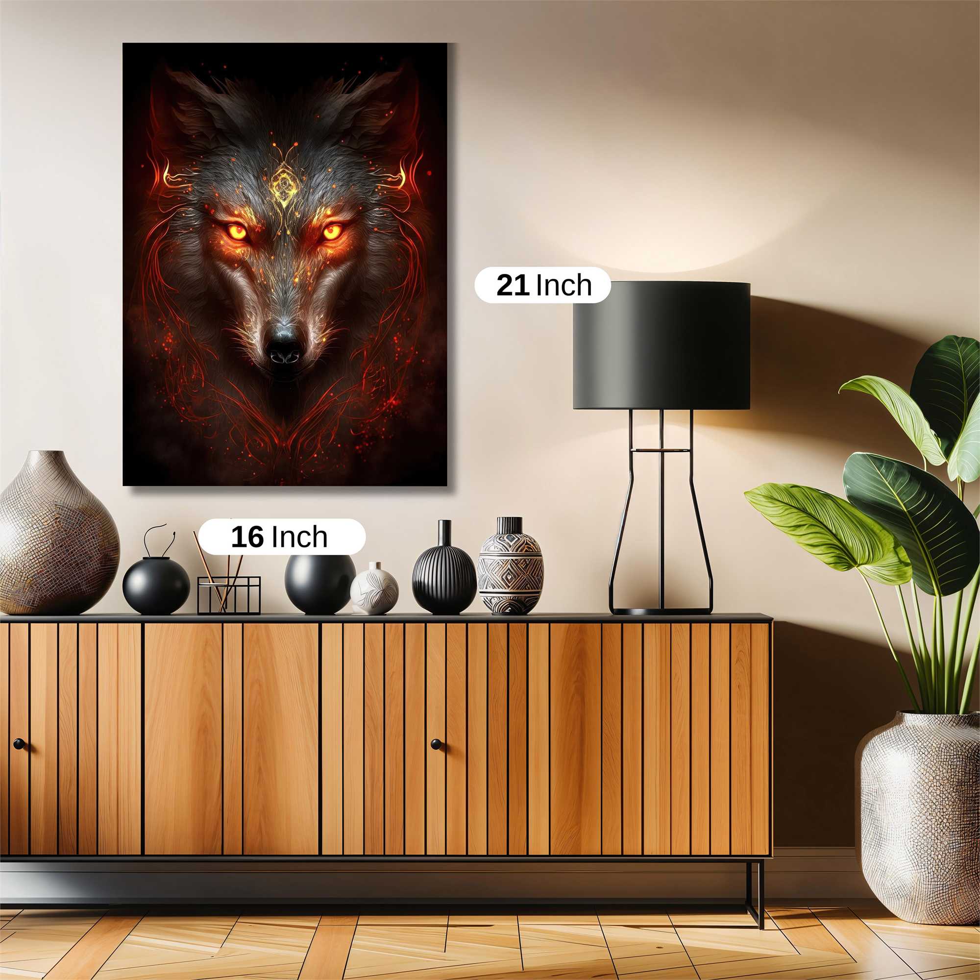 Wolf Inferno Safe Wall Magnetic / M