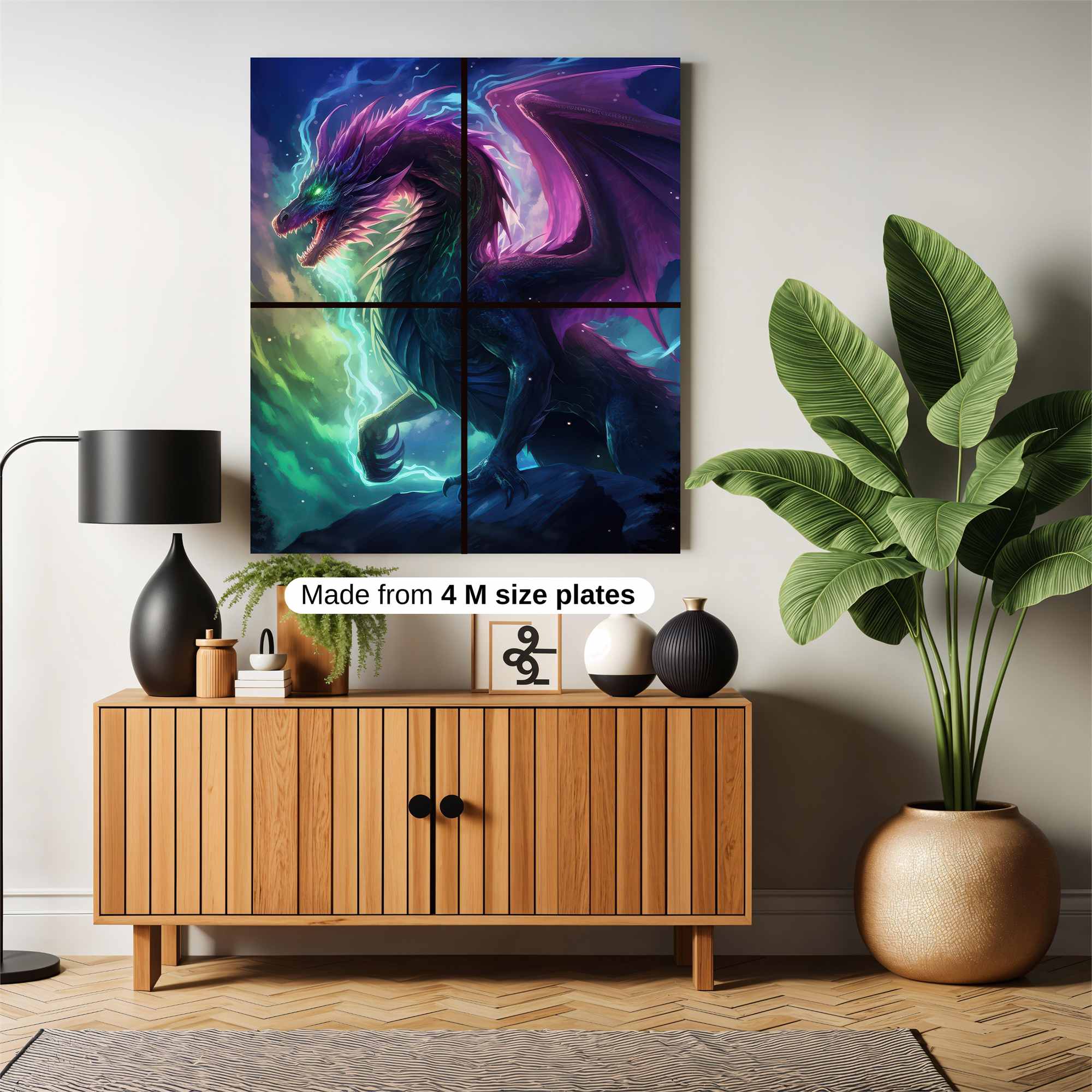 Aurora Dragon Safe Wall Magnetic / M
