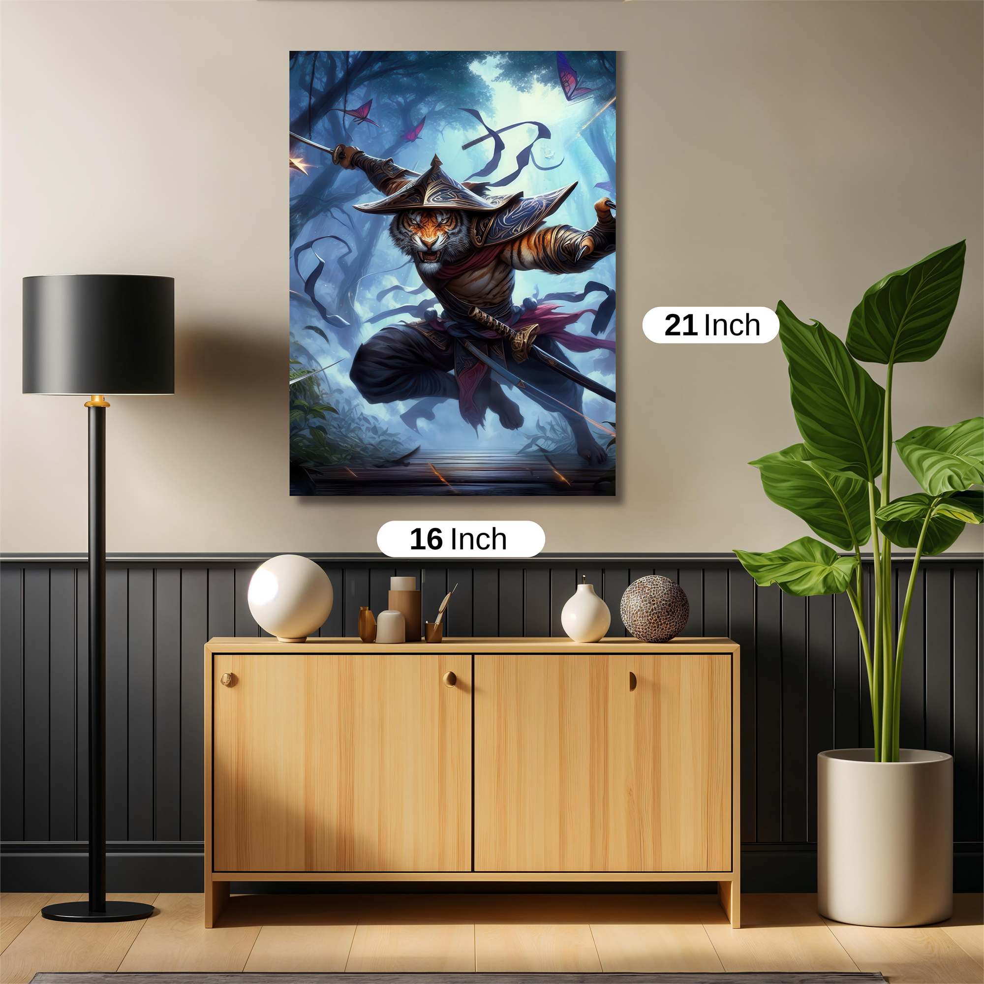Tiger Warrior Safe Wall Magnetic / M