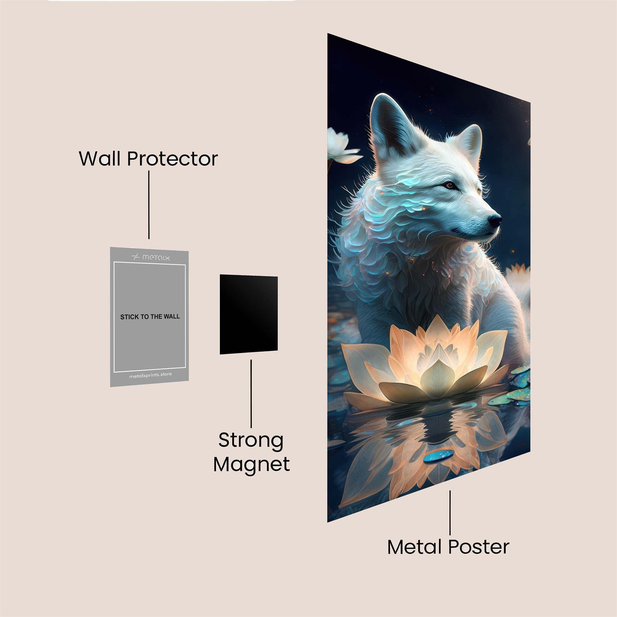 Wolf Serenity Safe Wall Magnetic / M