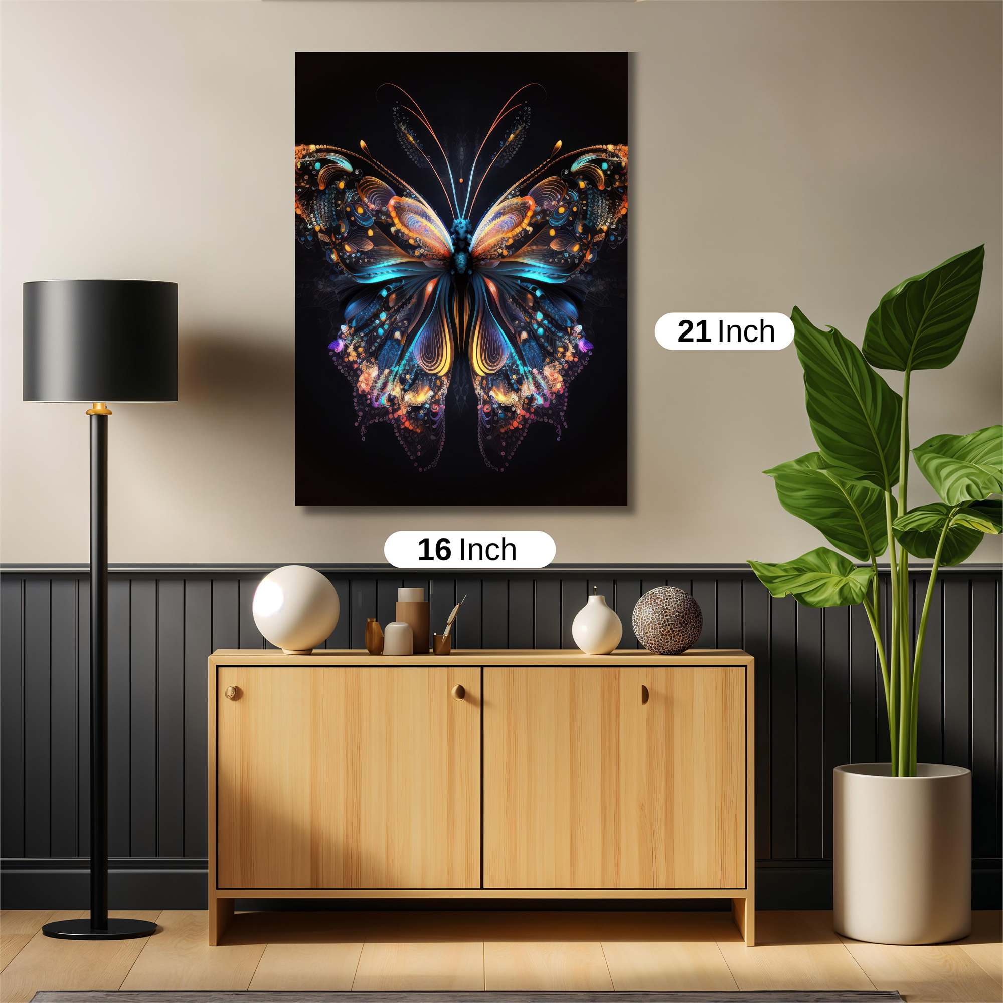 Butterfly Dreamscape Safe Wall Magnetic / M