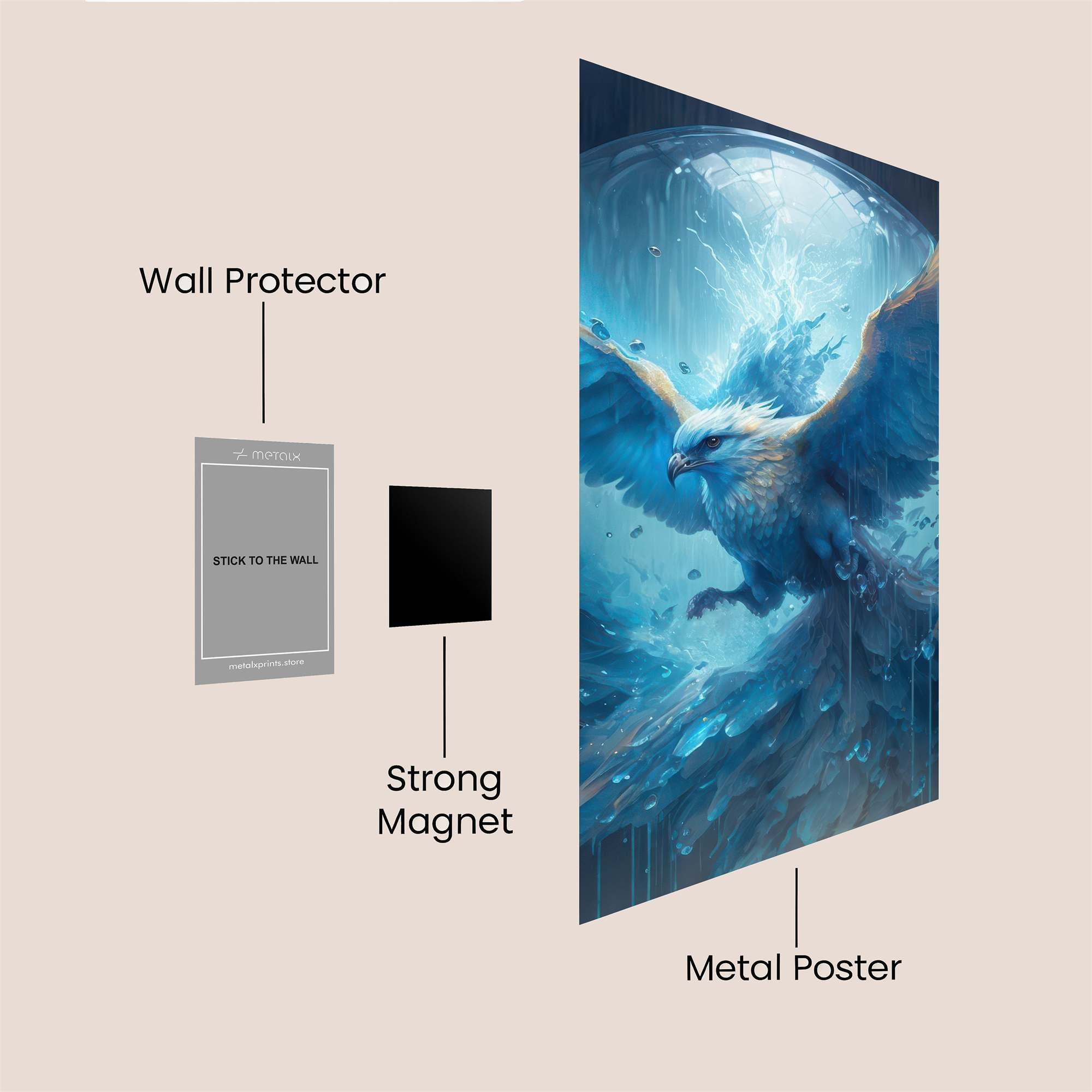 Phoenix Ethereal Safe Wall Magnetic / M