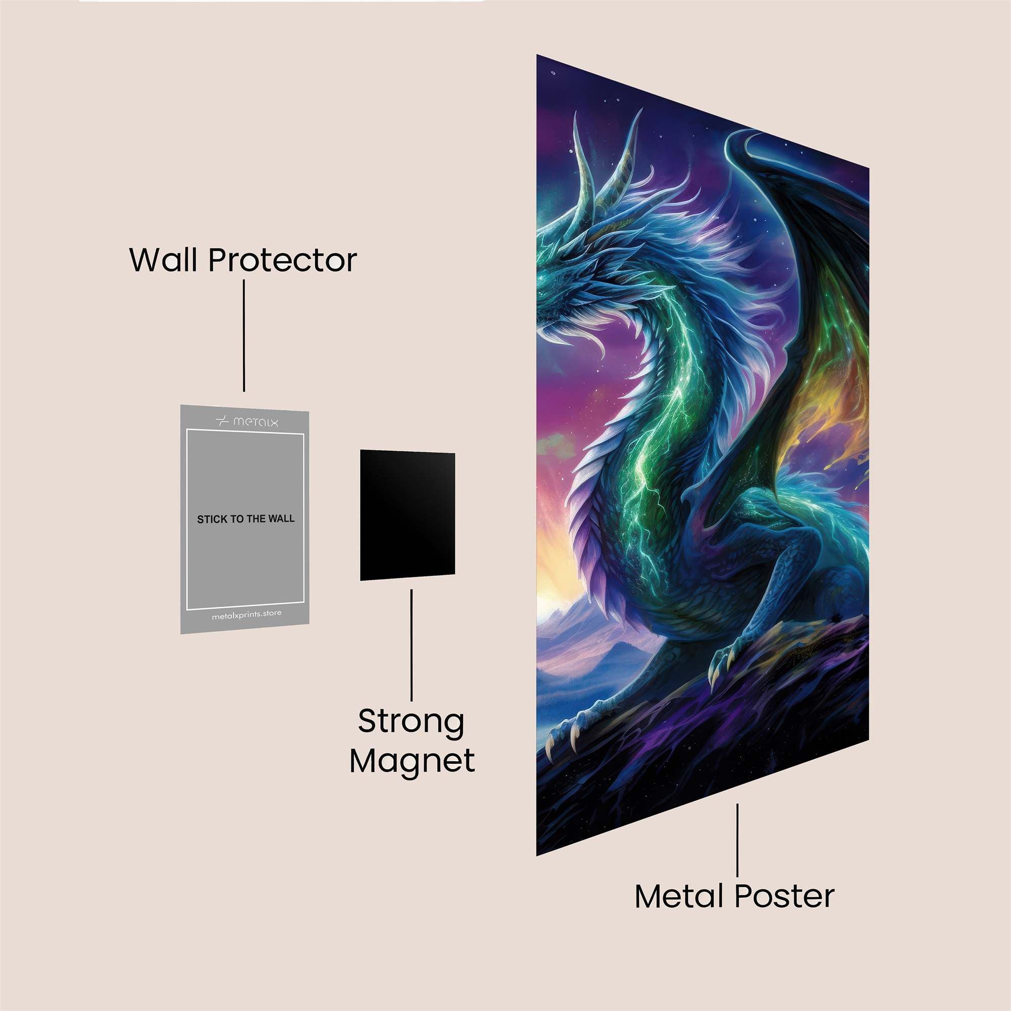 Dragon Radiant Safe Wall Magnetic / M