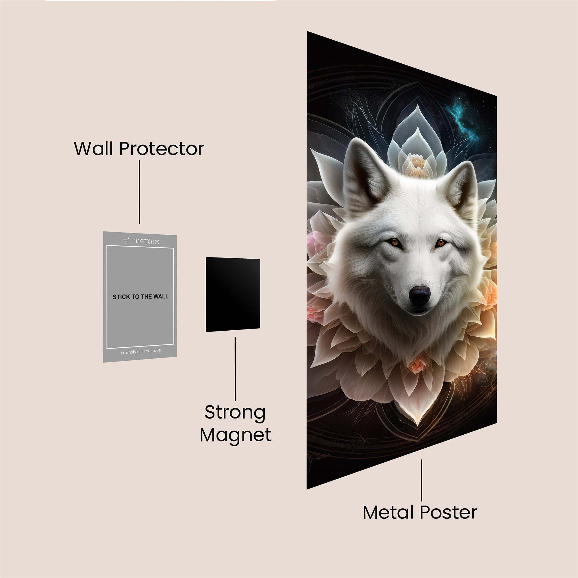 Wolf Serenity Safe Wall Magnetic / M