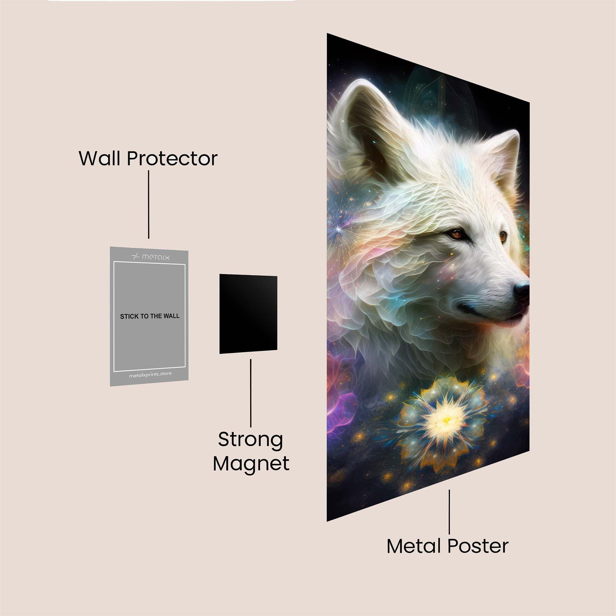Wolf Serenity Safe Wall Magnetic / M
