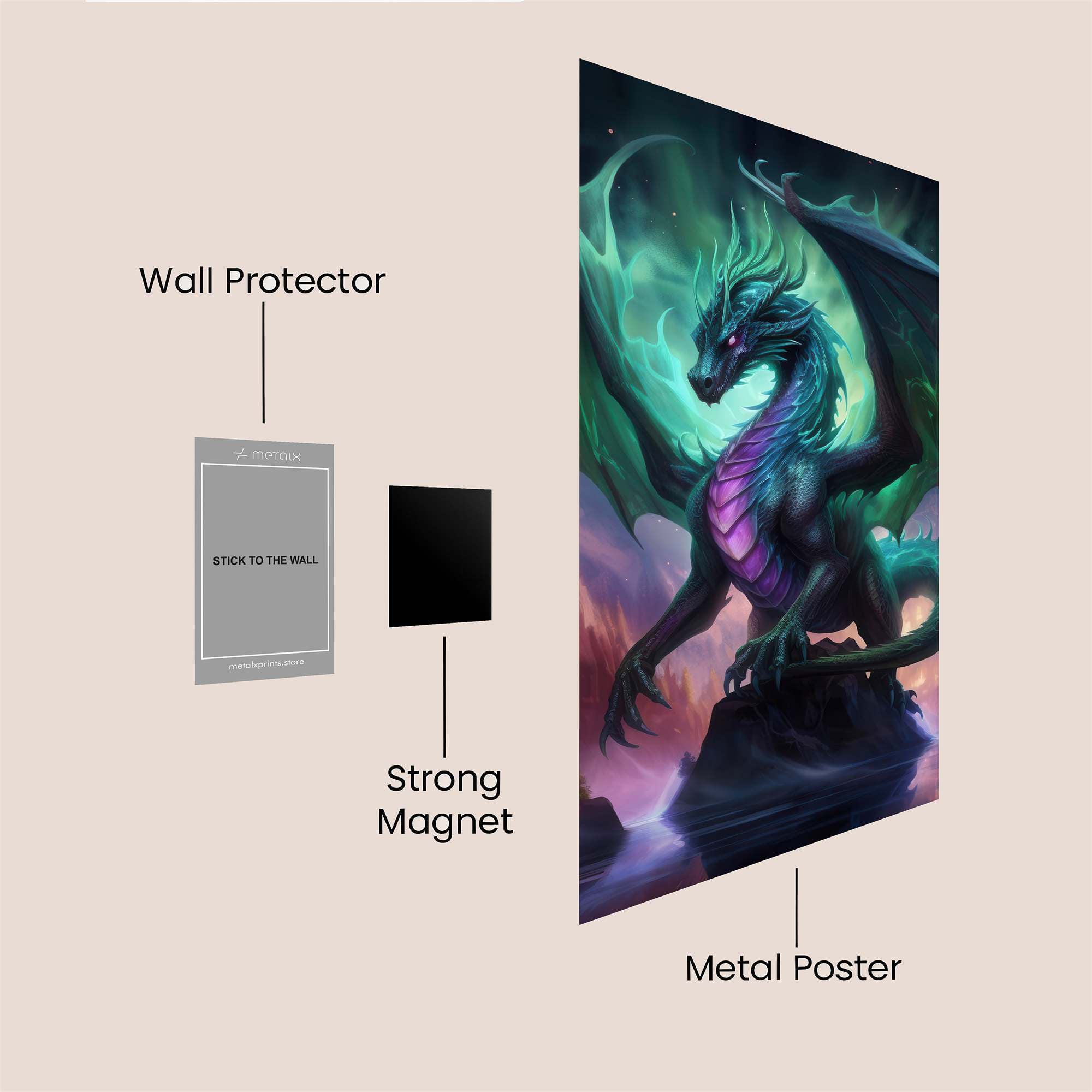 Dragon Enigma Safe Wall Magnetic / M