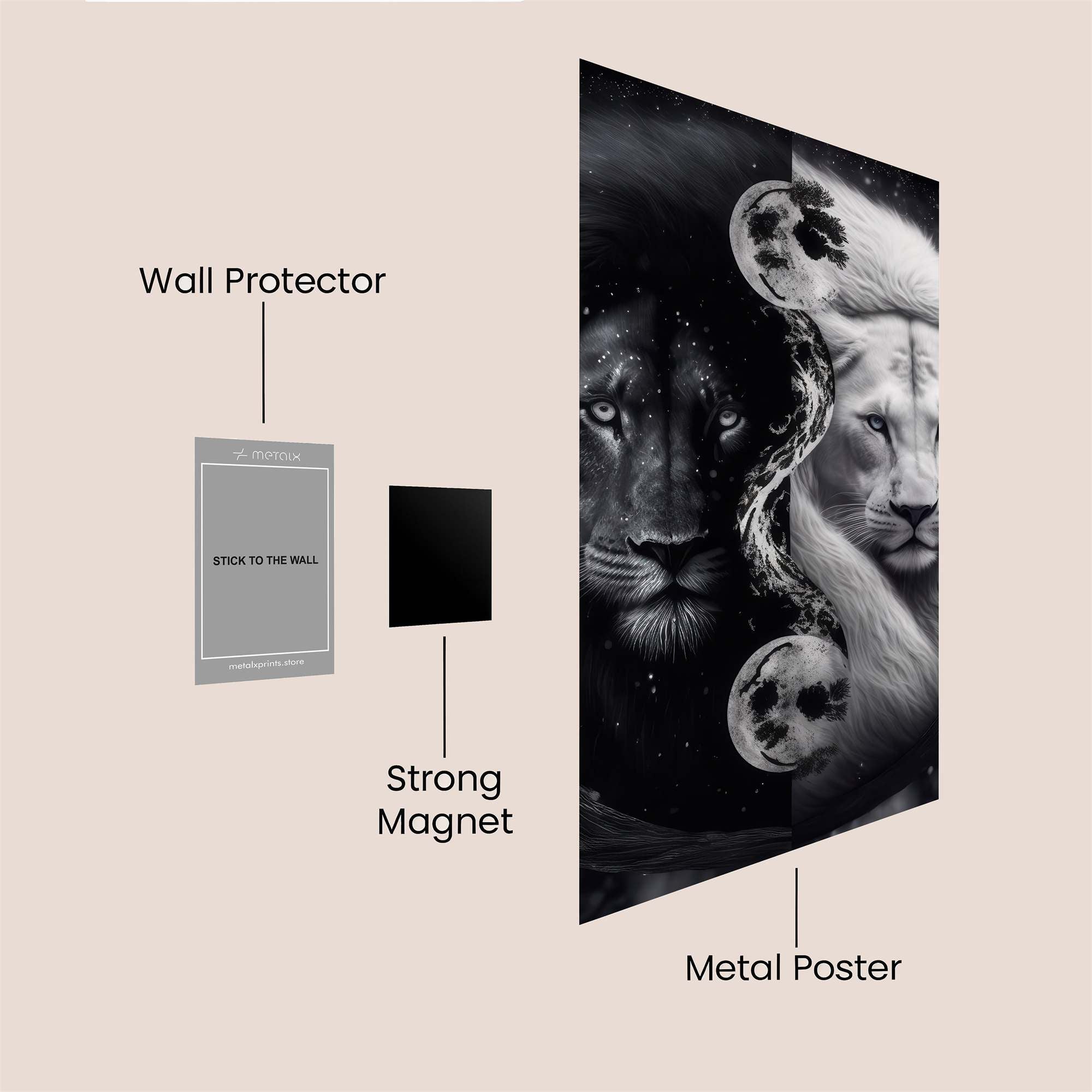 Lions Duality Safe Wall Magnetic / M