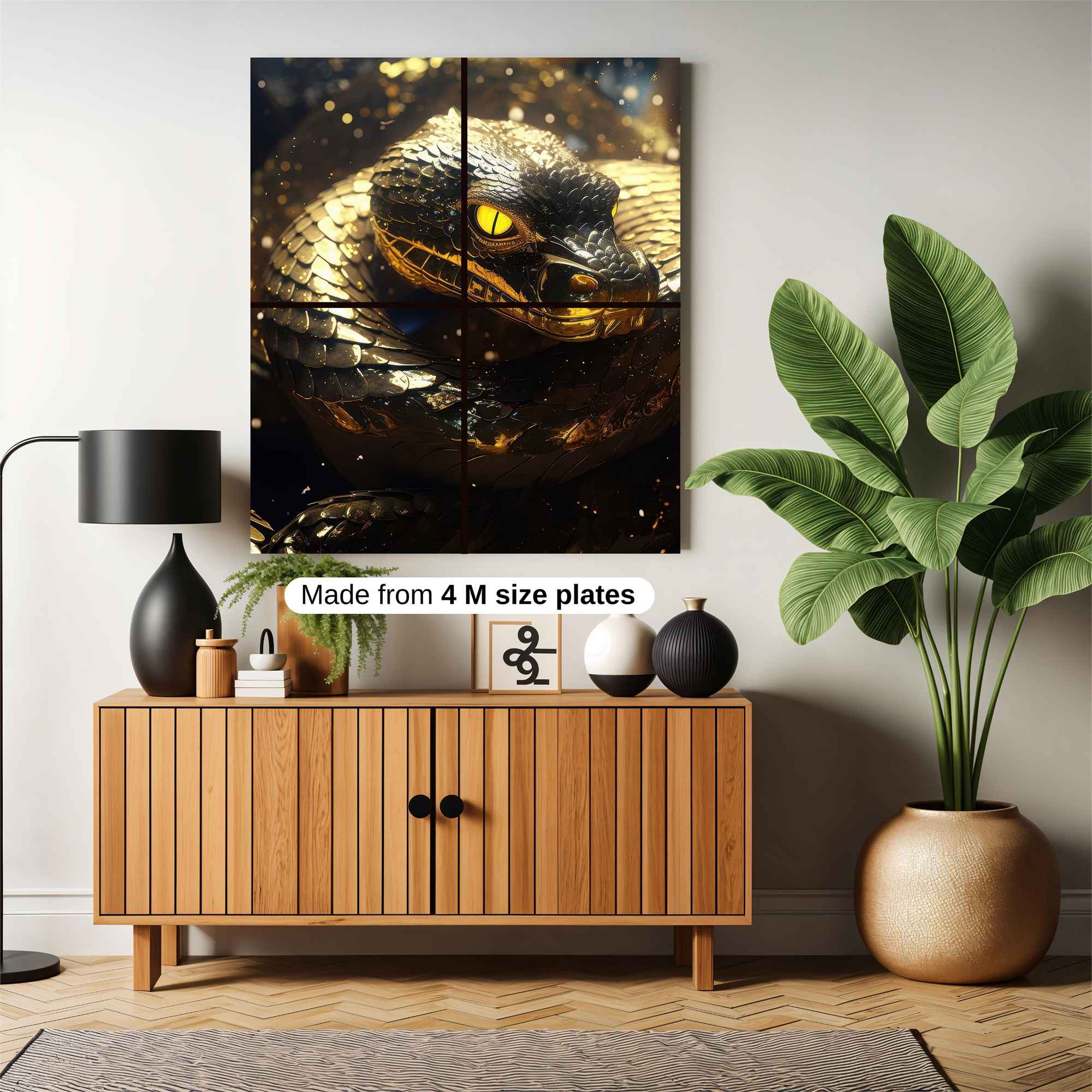 Golden Serpent Safe Wall Magnetic / M