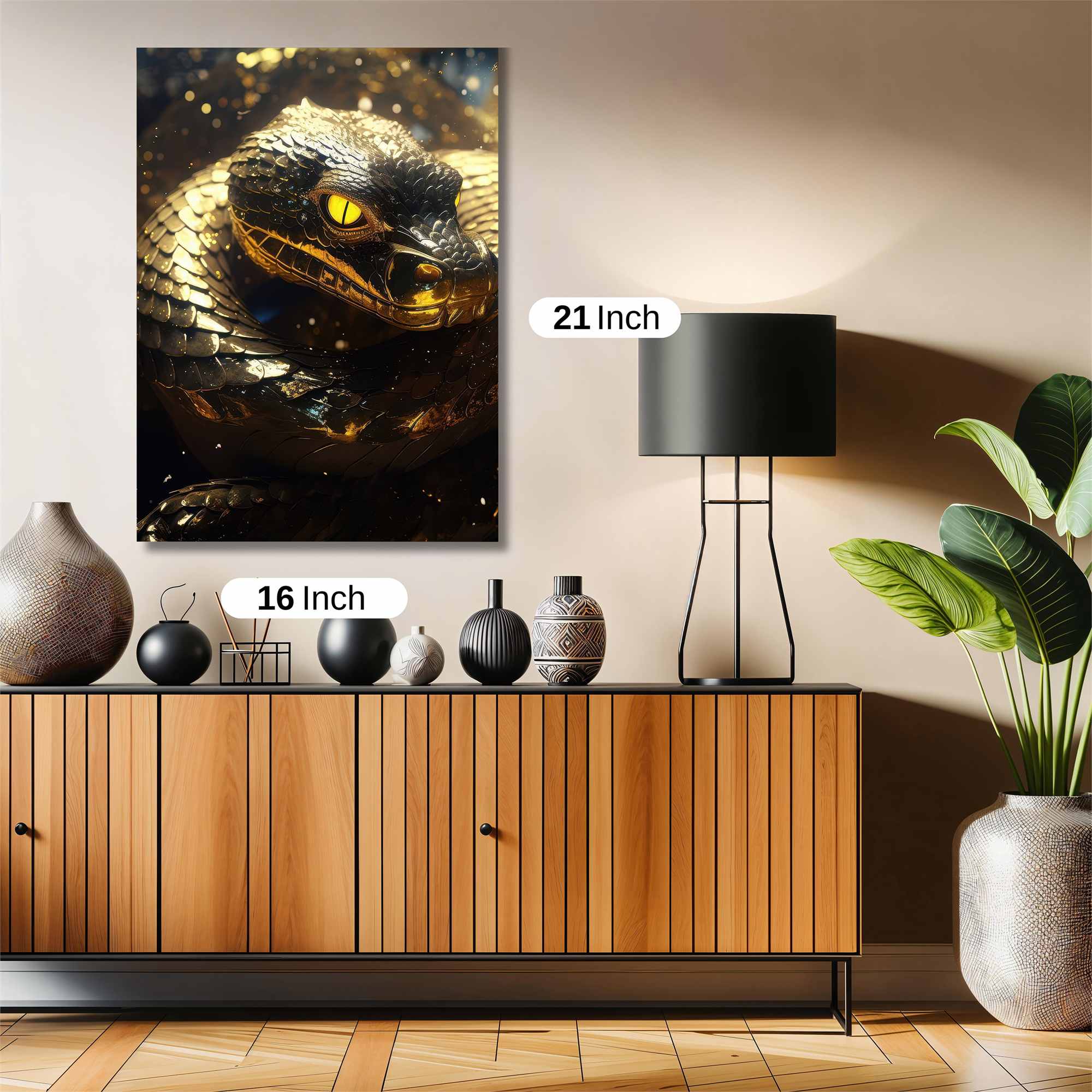 Golden Serpent Safe Wall Magnetic / M