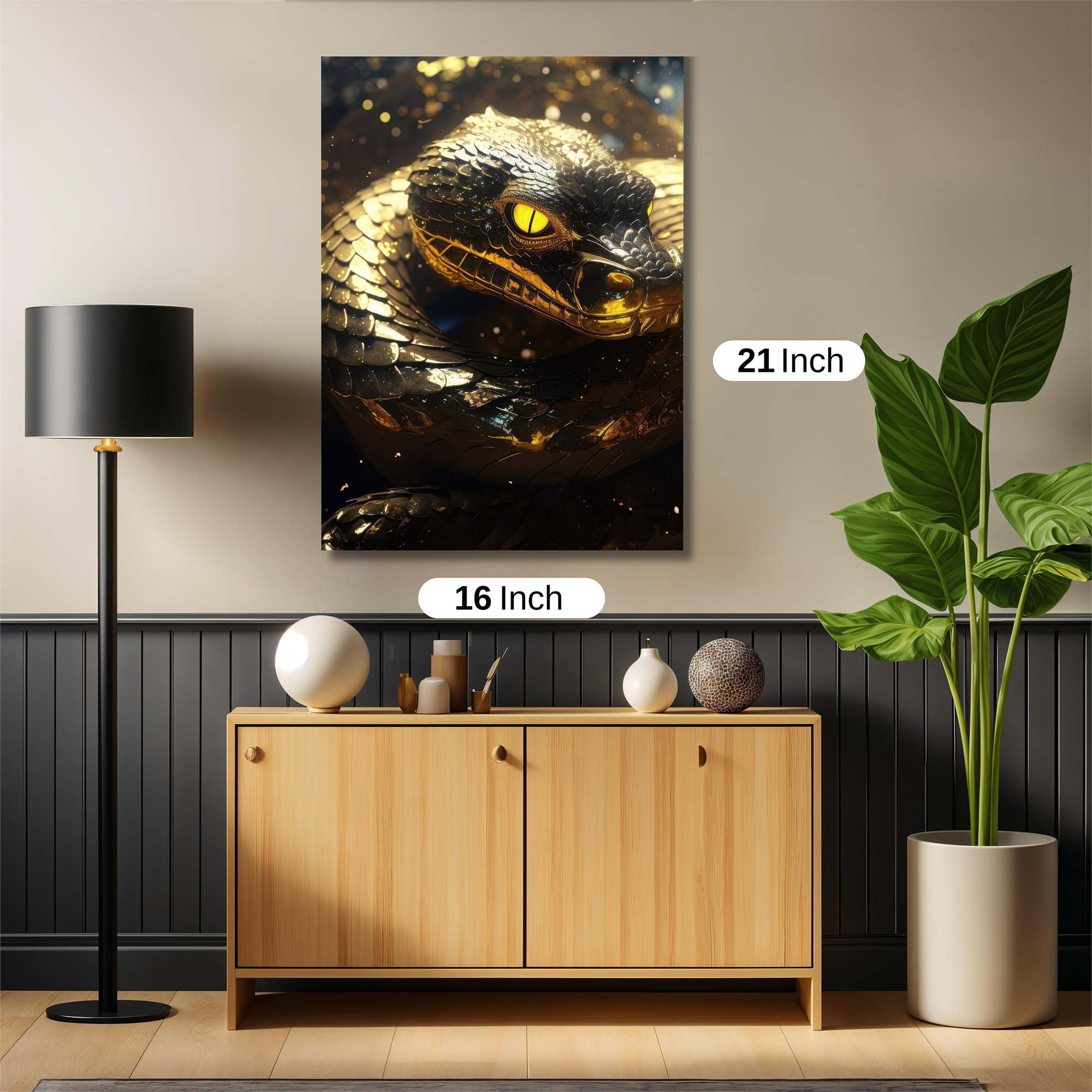 Golden Serpent Safe Wall Magnetic / M