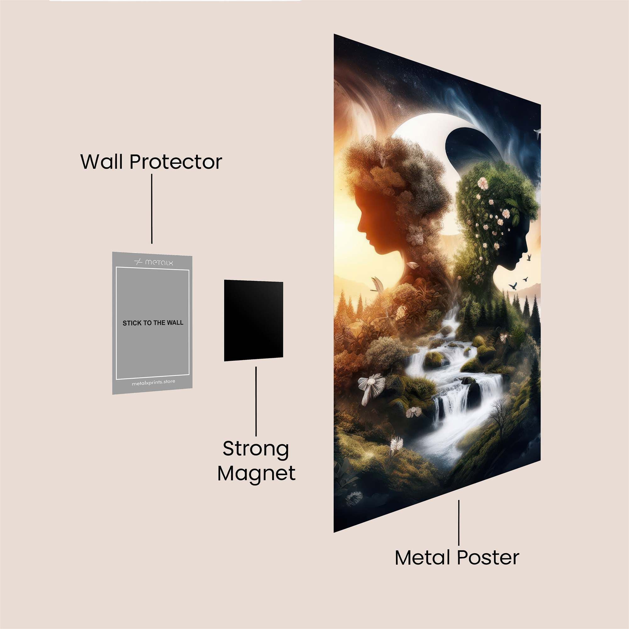 Nature's Harmony Safe Wall Magnetic / M