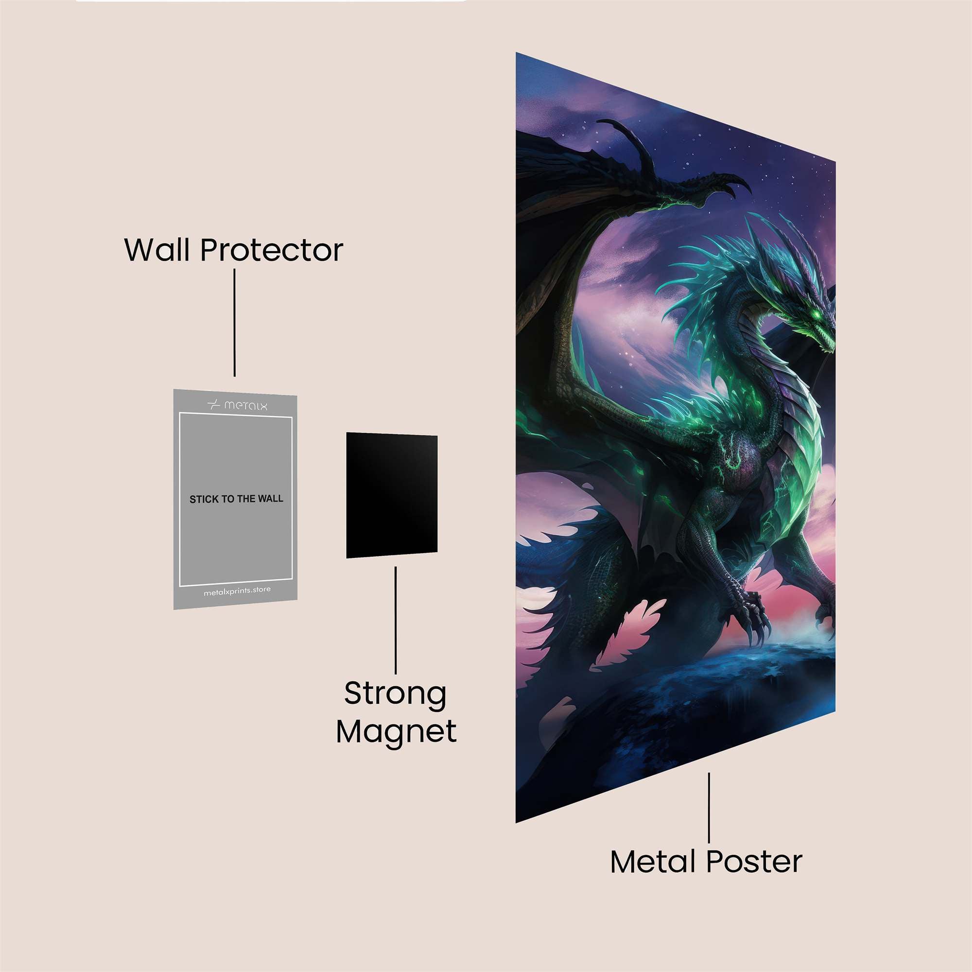 Majestic Glow Safe Wall Magnetic / M