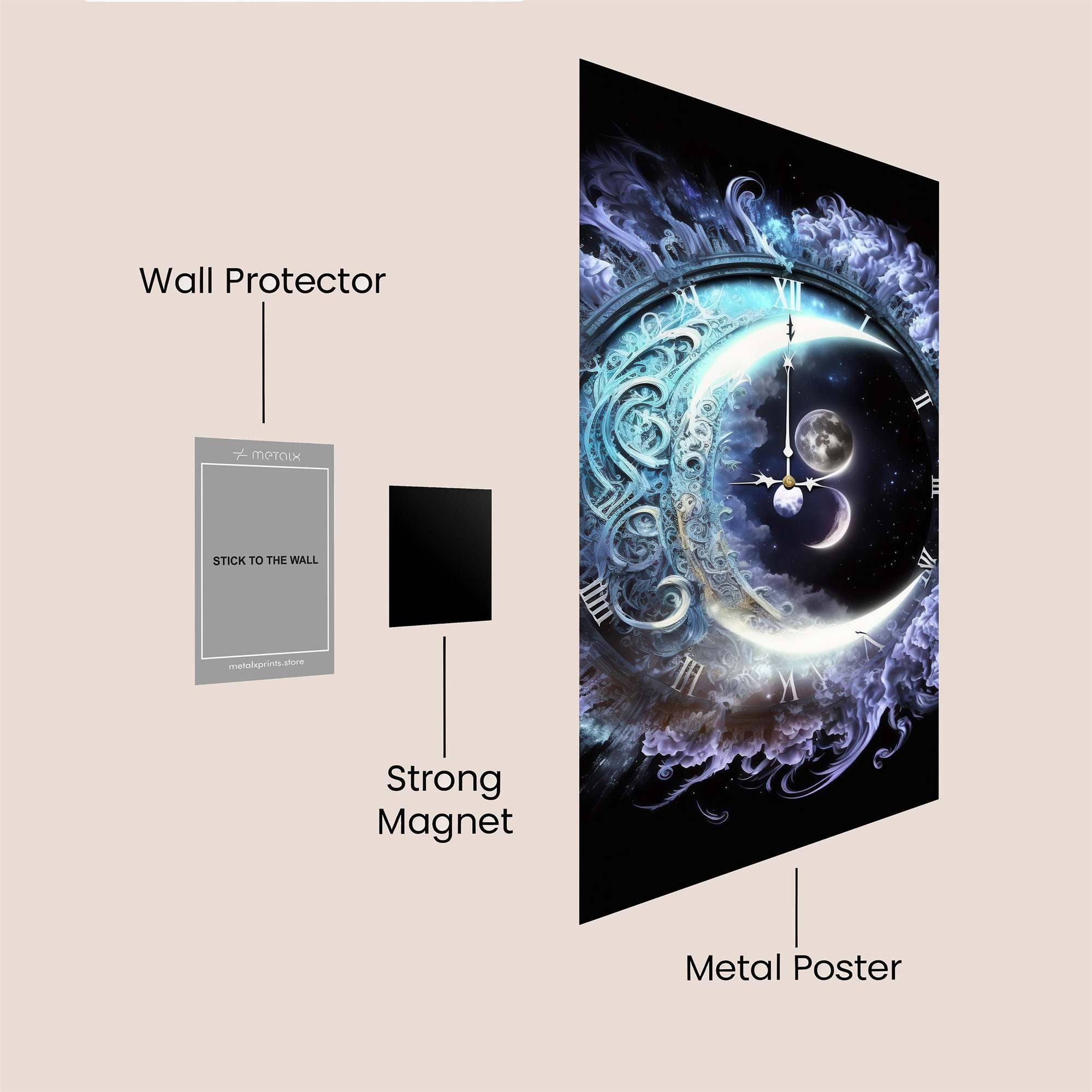 Lunar Whimsy Safe Wall Magnetic / M