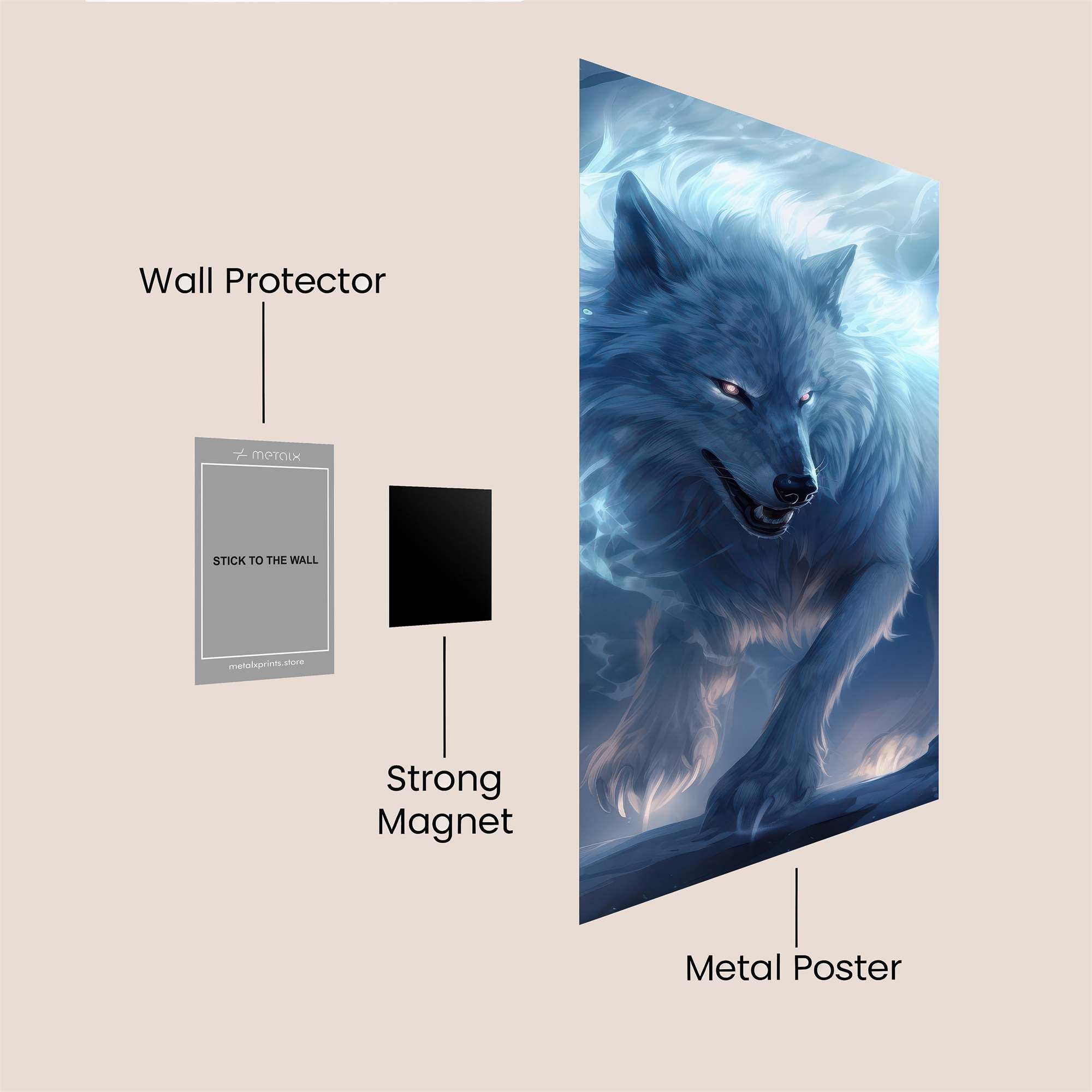 Ghostly Menace Safe Wall Magnetic / M