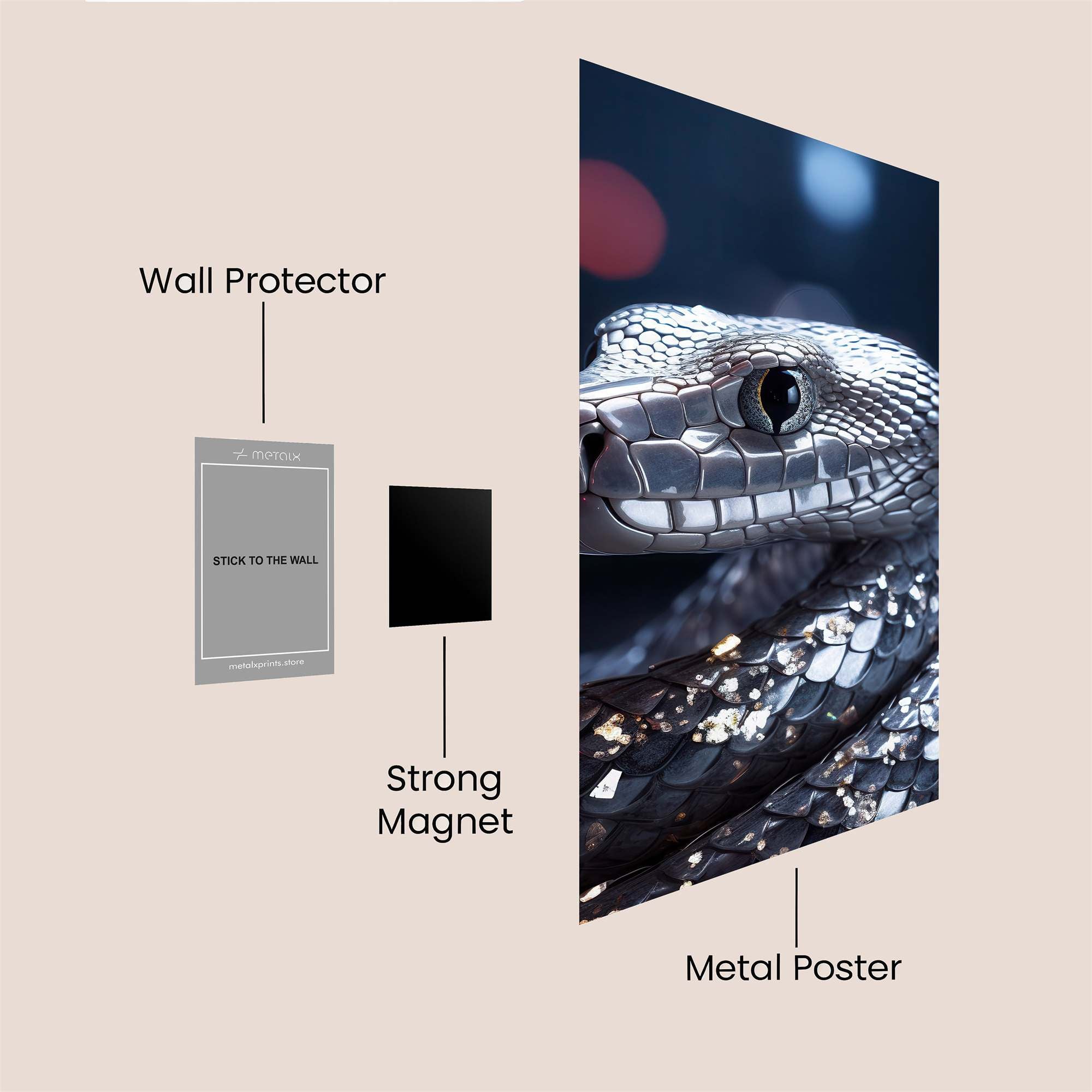 Snake Enigma Safe Wall Magnetic / M