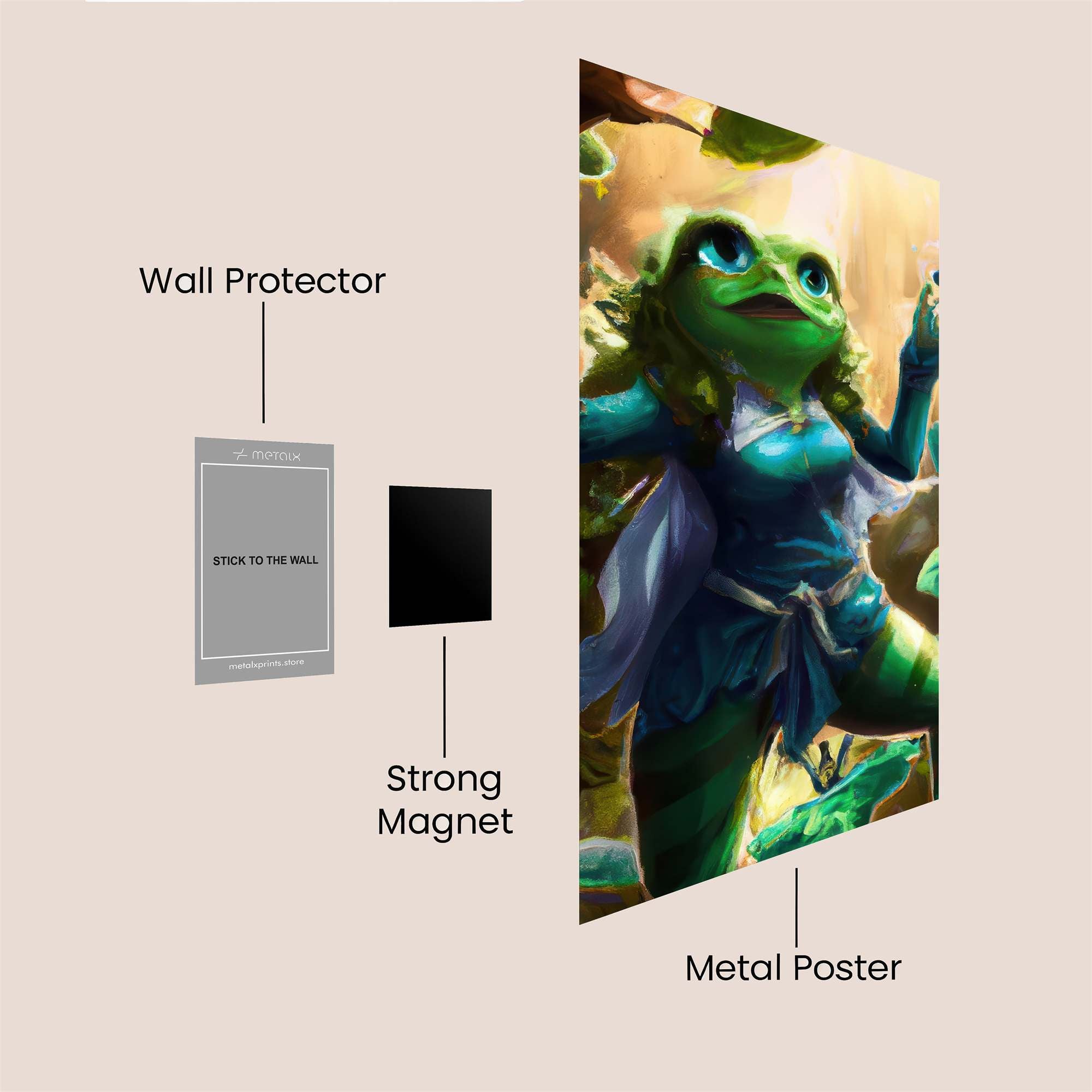Frog Enchantress Safe Wall Magnetic / M