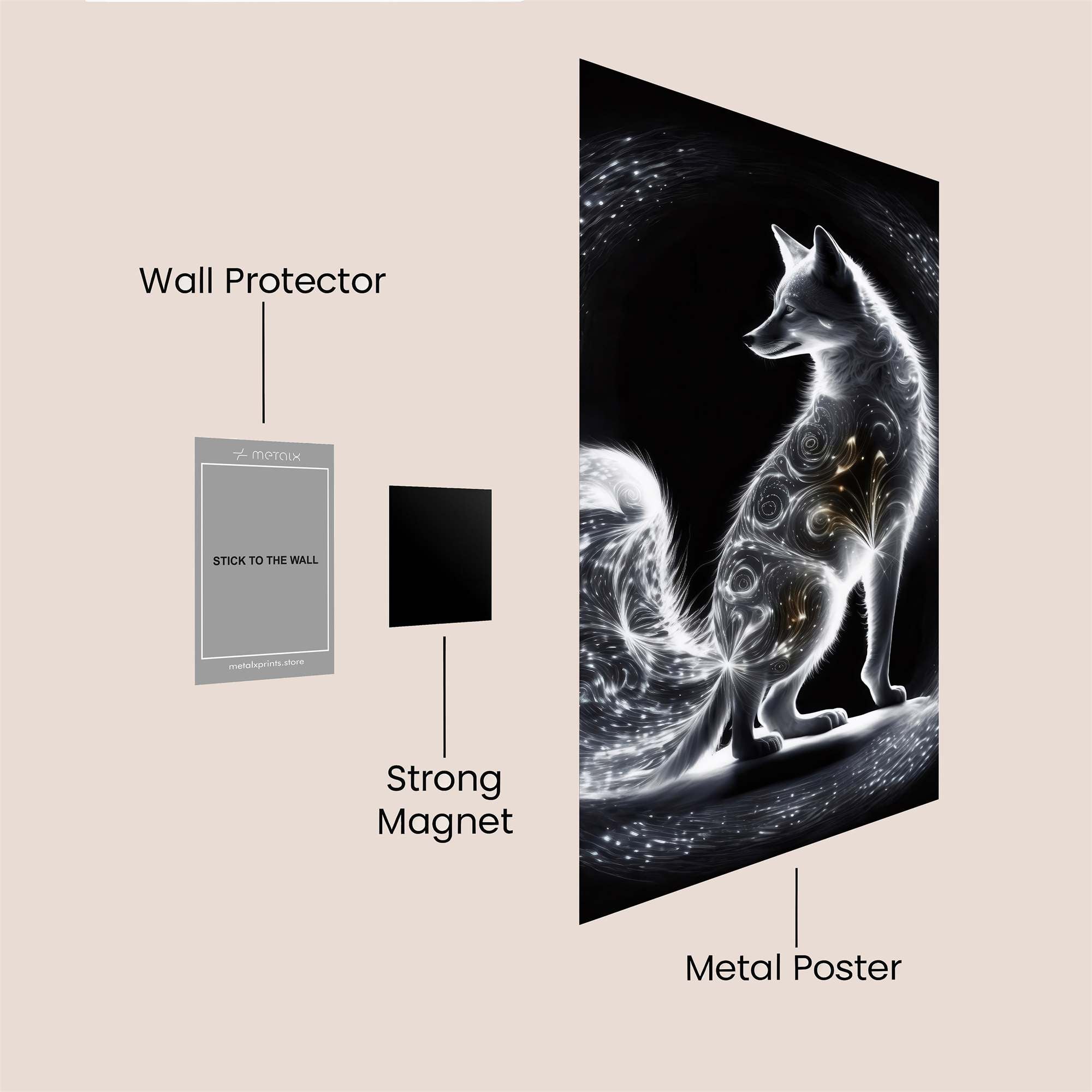 Celestial Fox Safe Wall Magnetic / M