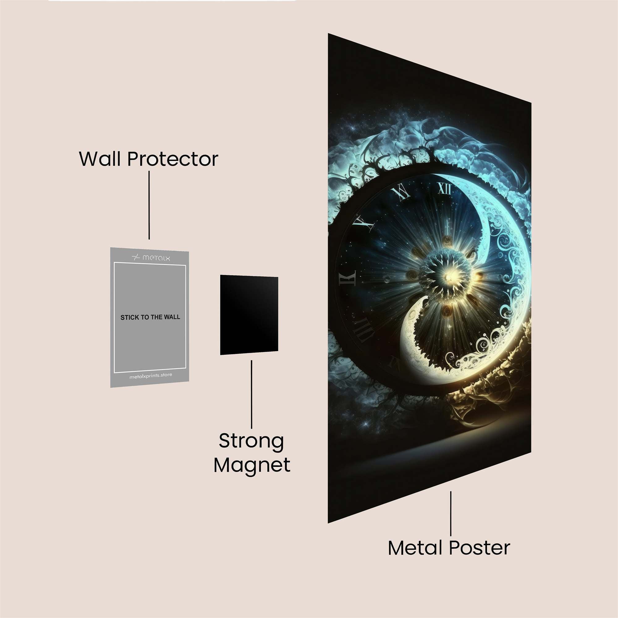 Lunar Whimsy Safe Wall Magnetic / M
