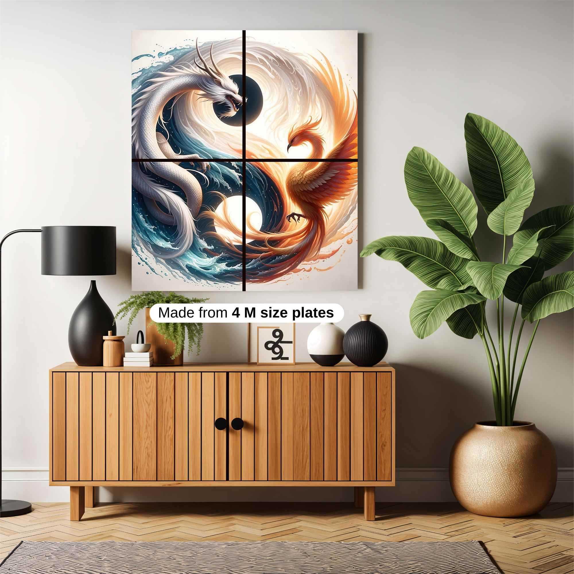 Dragon Phoenix Safe Wall Magnetic / M