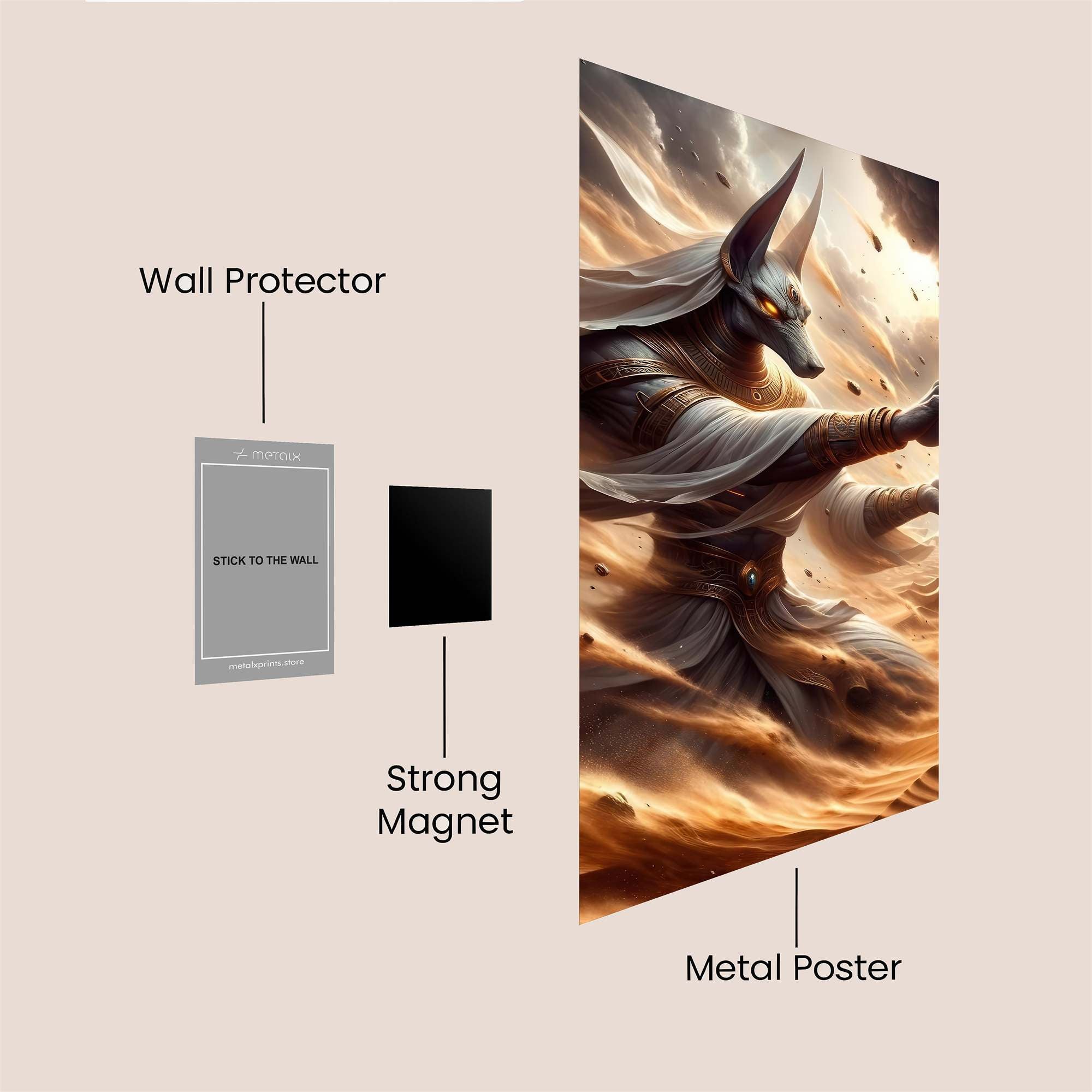 Anubis Unleashed Safe Wall Magnetic / M
