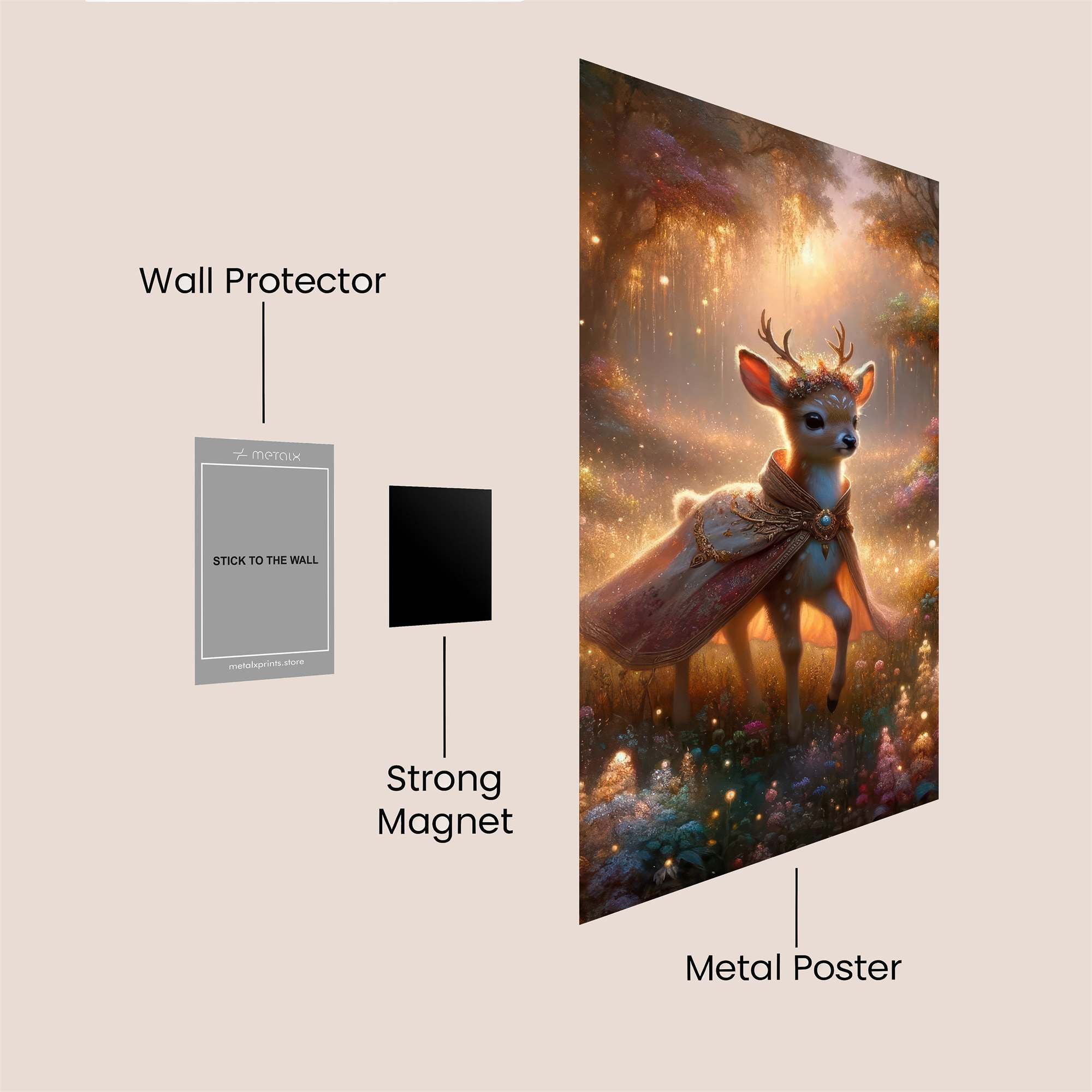 Fawn Enchantment Safe Wall Magnetic / M