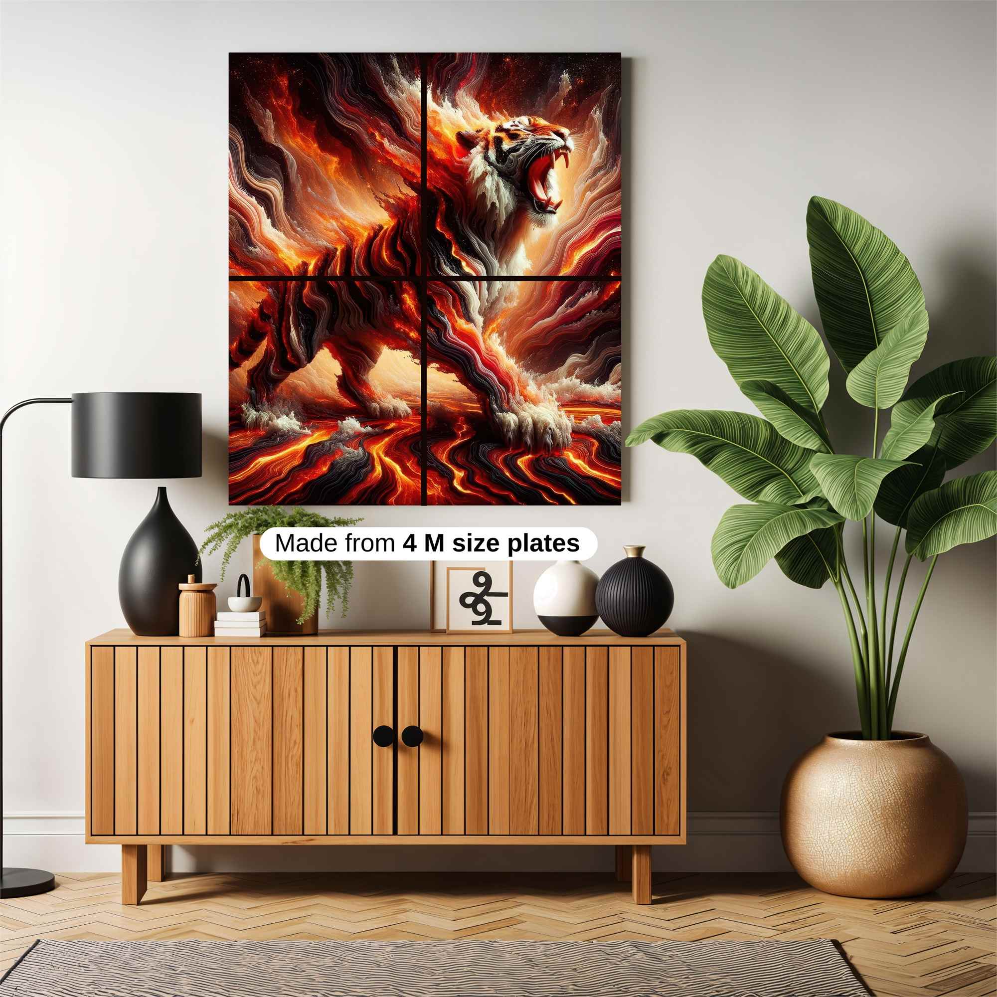 Tiger Inferno Safe Wall Magnetic / M