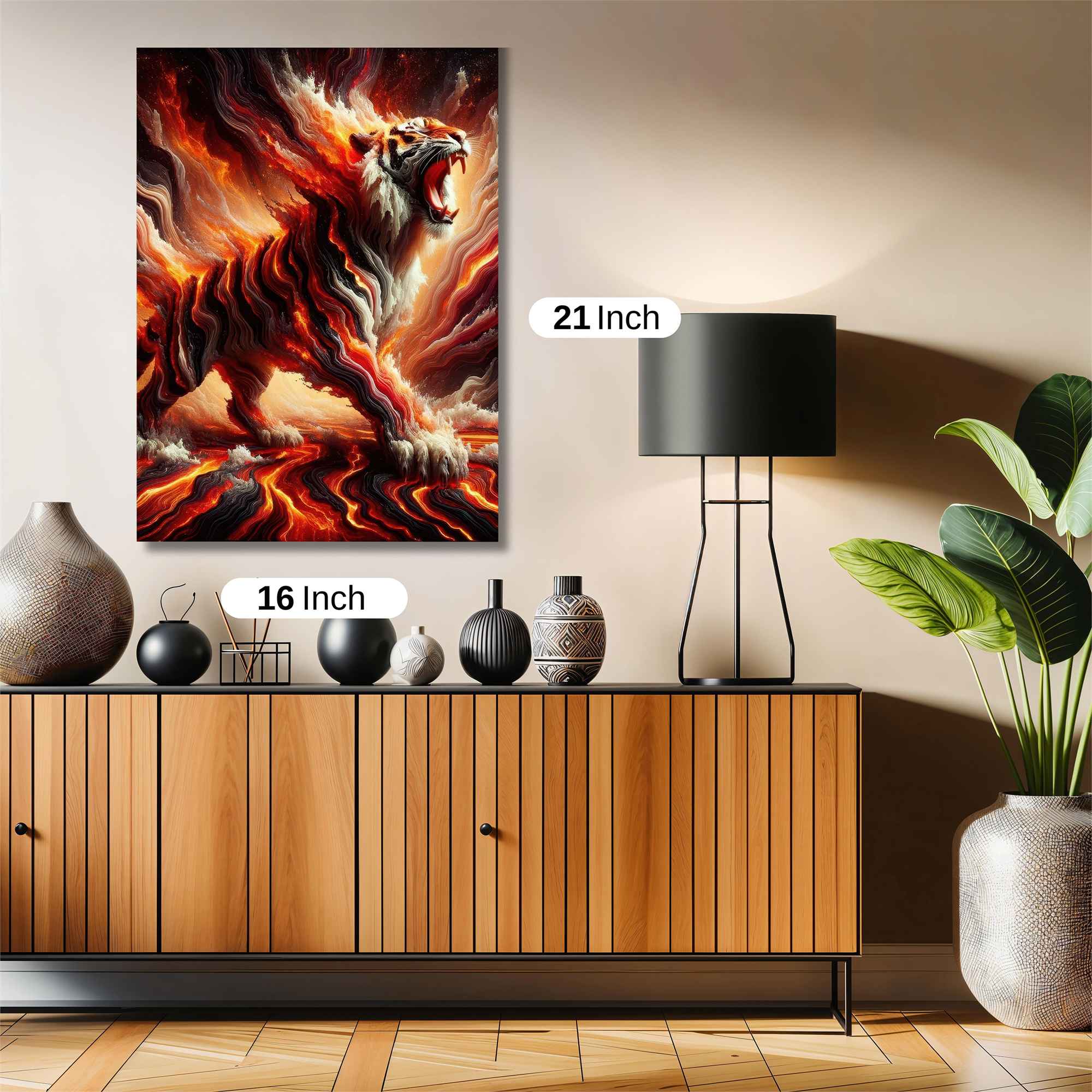 Tiger Inferno Safe Wall Magnetic / M
