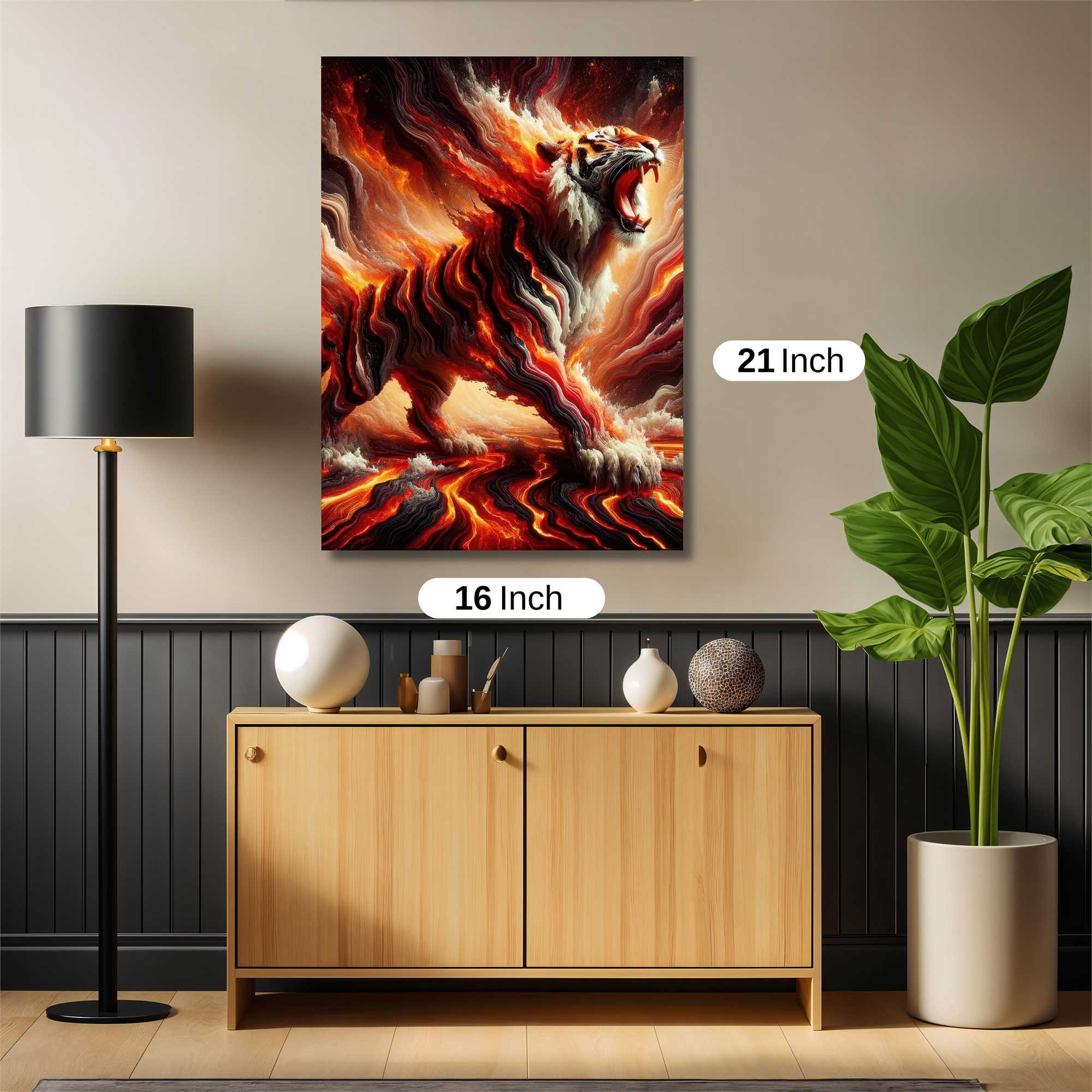 Tiger Inferno Safe Wall Magnetic / M