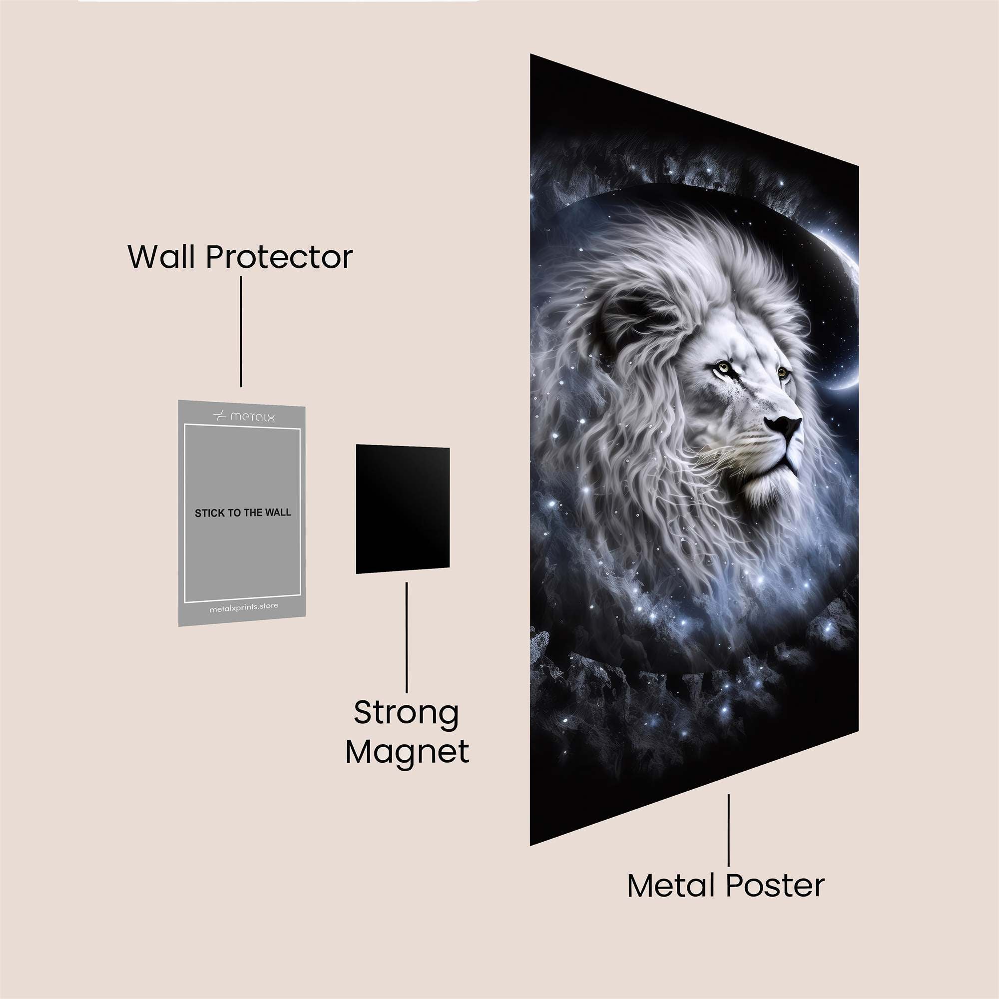 Lion Cosmic Safe Wall Magnetic / M