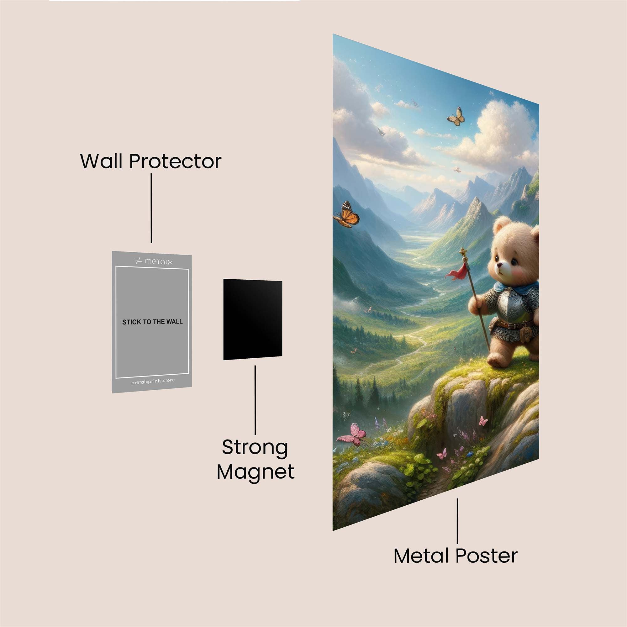 Bear Explorer Safe Wall Magnetic / M