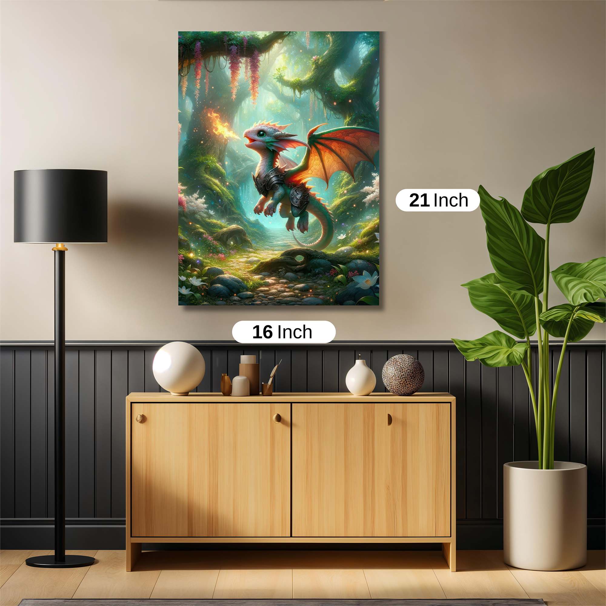 Dragon Whimsy Safe Wall Magnetic / M