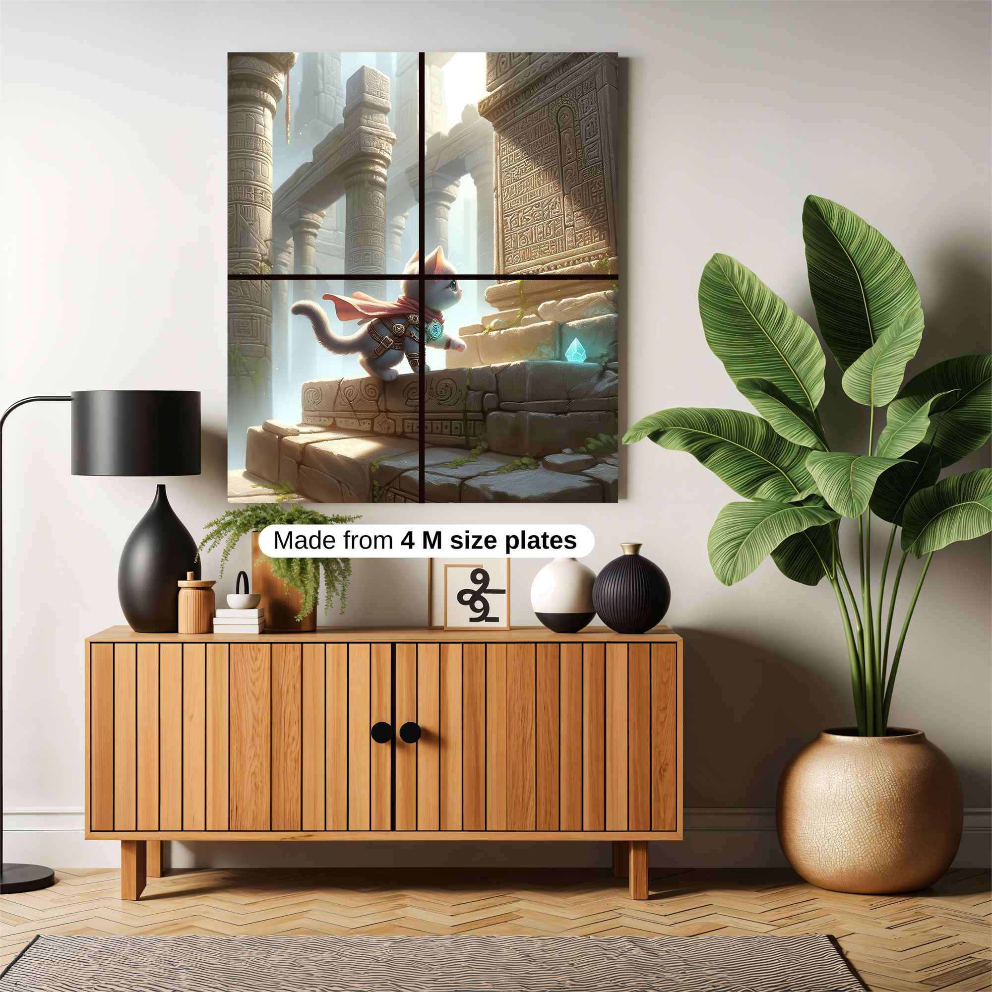 Cat Adventurer Safe Wall Magnetic / M