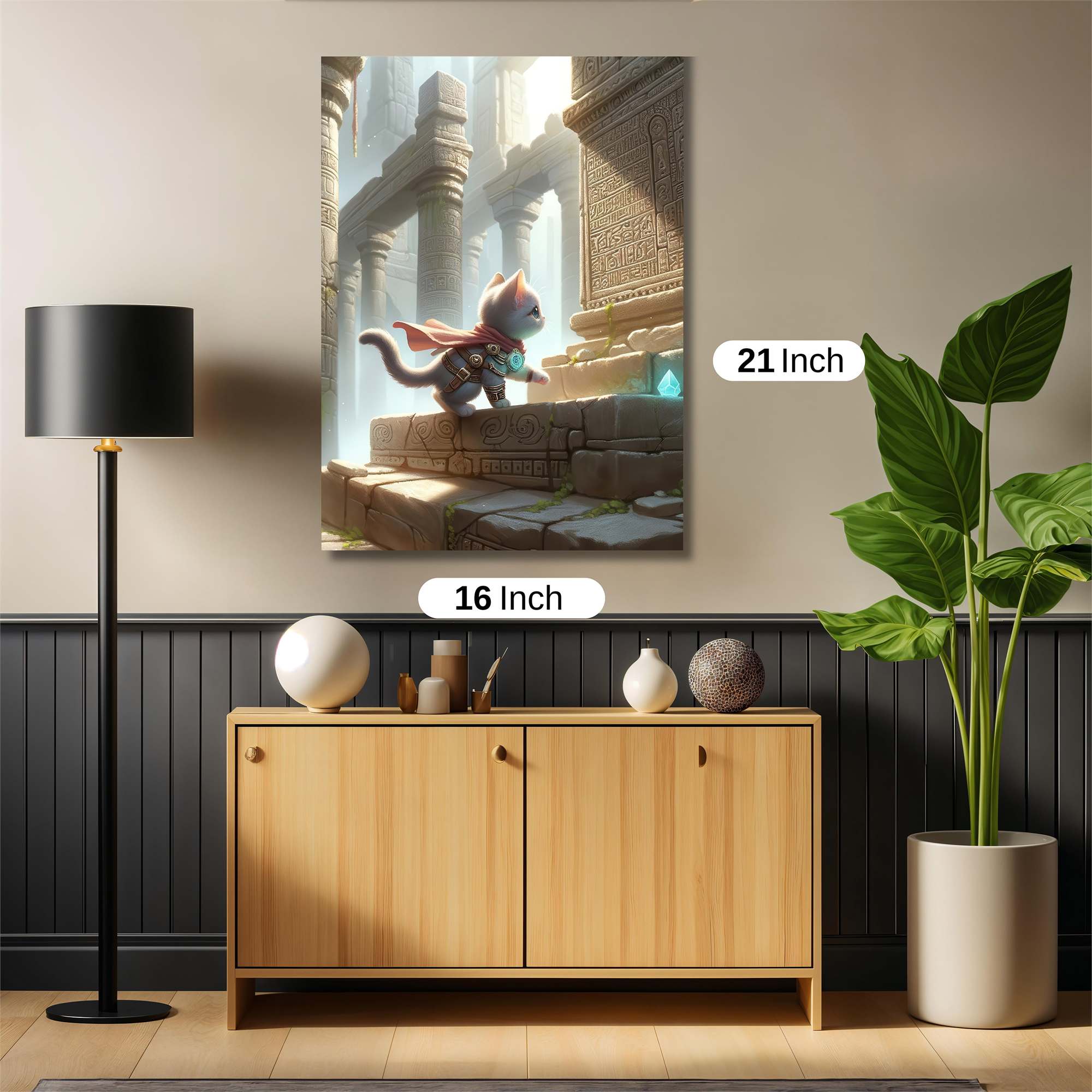 Cat Adventurer Safe Wall Magnetic / M