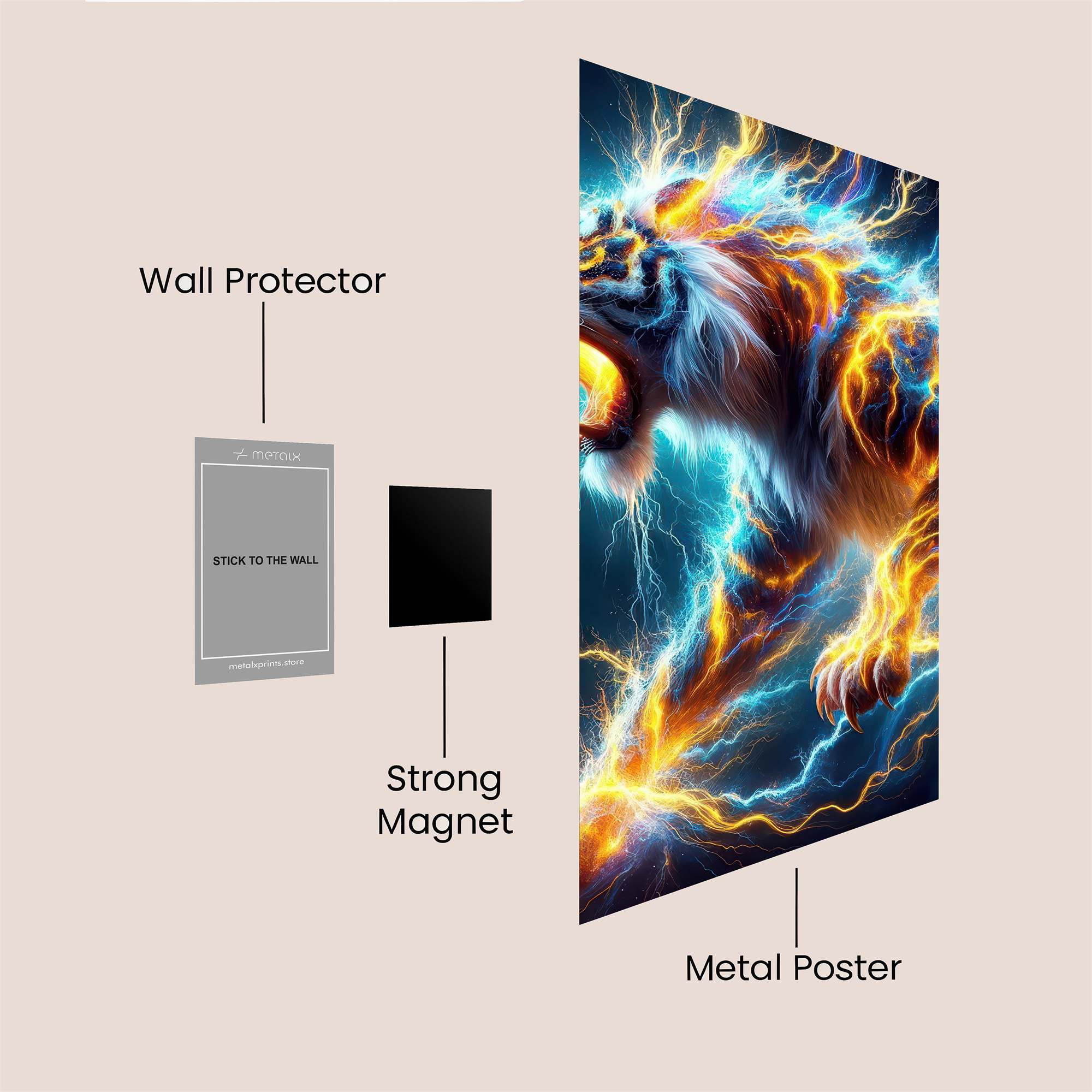 Thunder Fury Safe Wall Magnetic / M