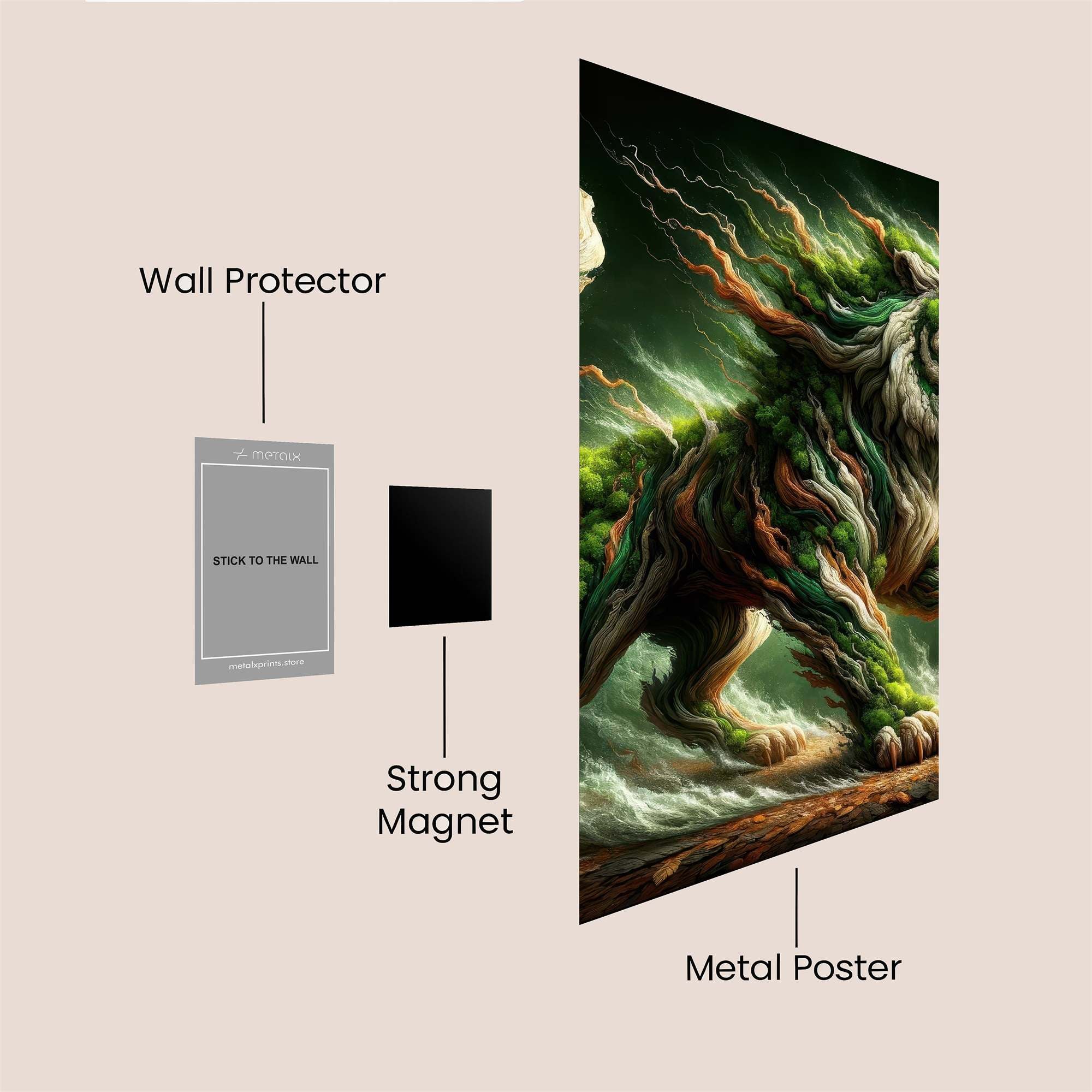 Nature's Fury Safe Wall Magnetic / M