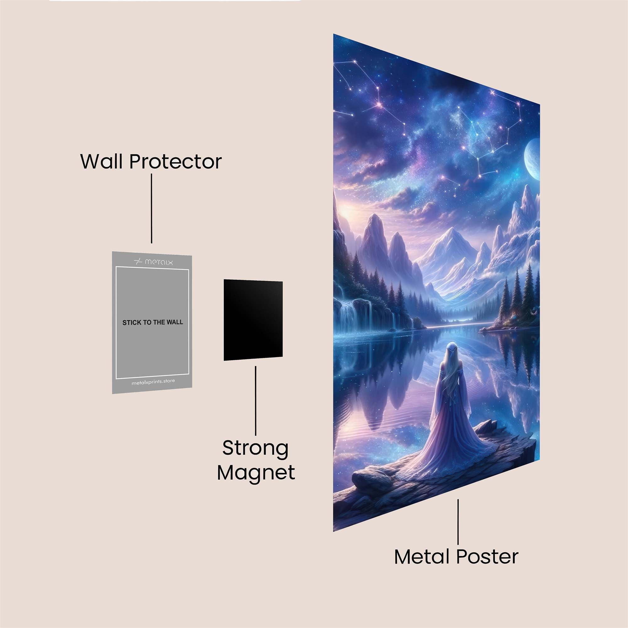 Luna Serenity Safe Wall Magnetic / M