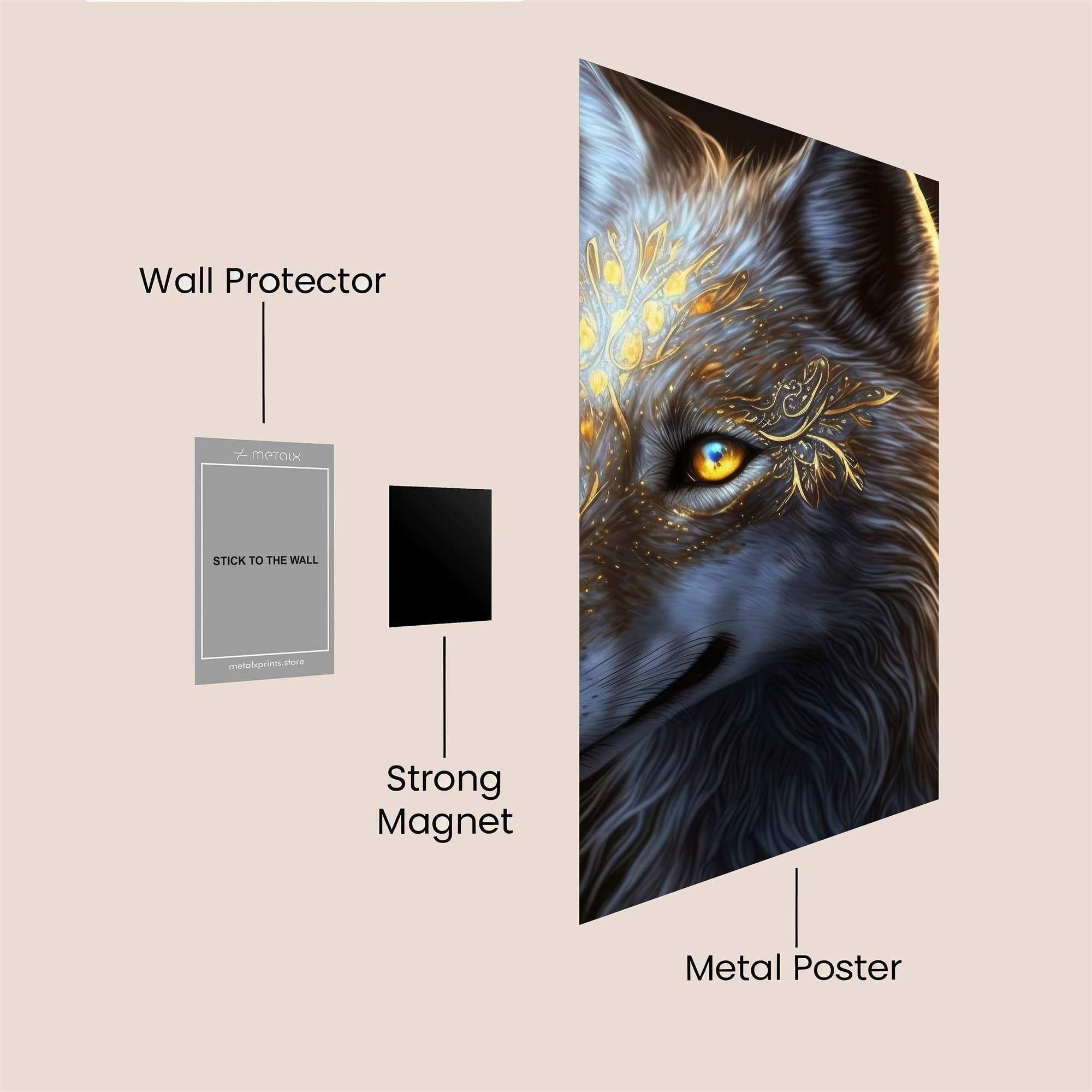 Mystic Glow Safe Wall Magnetic / M