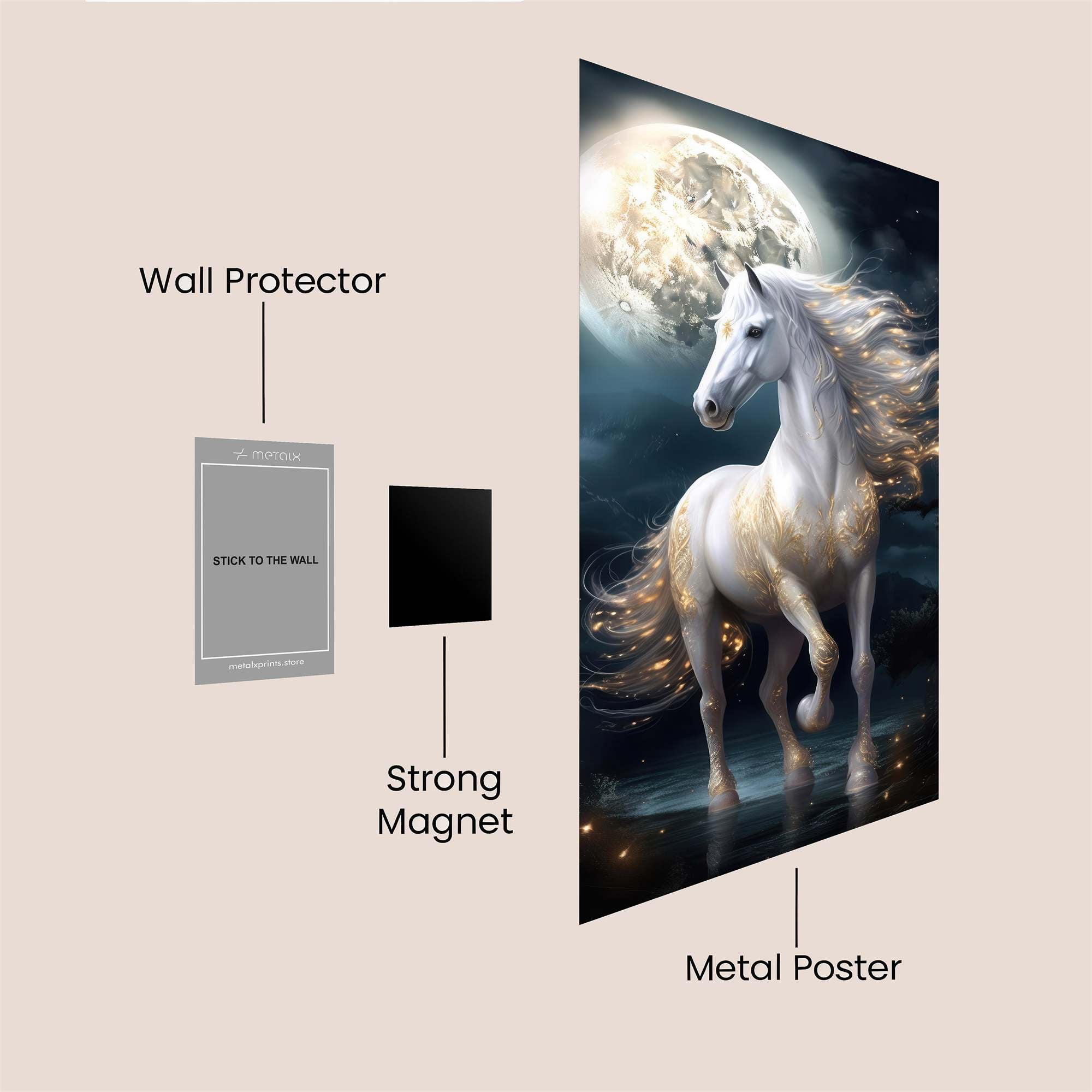 Moonlit Majesty Safe Wall Magnetic / M