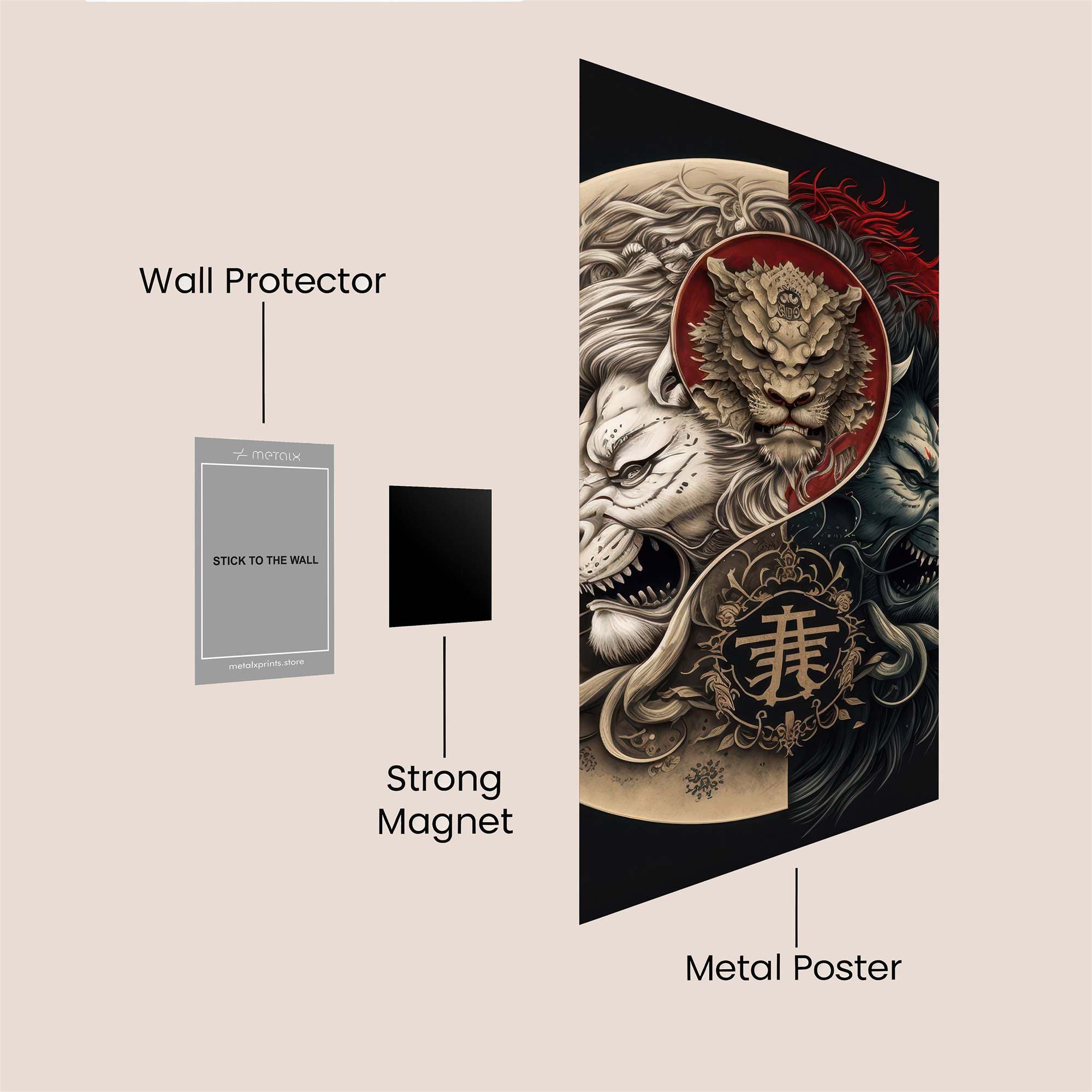 Lion Duality Safe Wall Magnetic / M