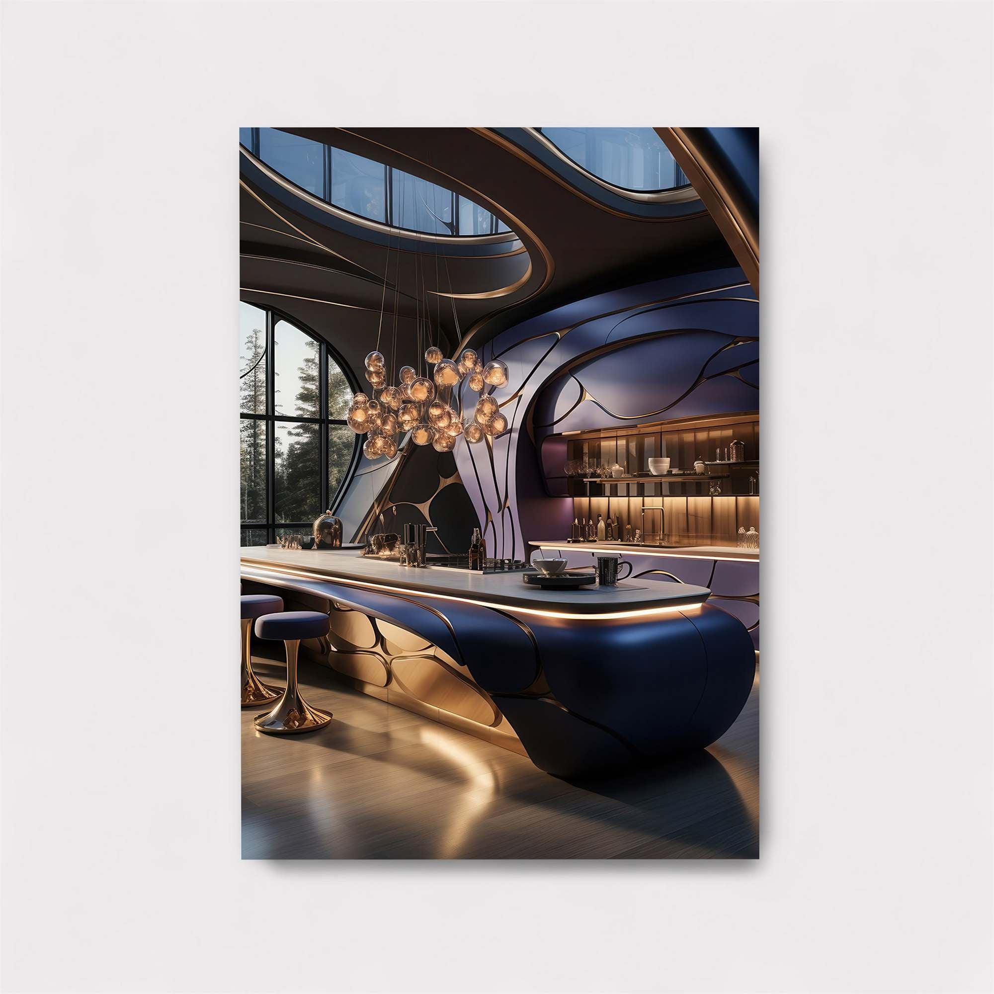 Futuristic Serenity Safe Wall Magnetic / M