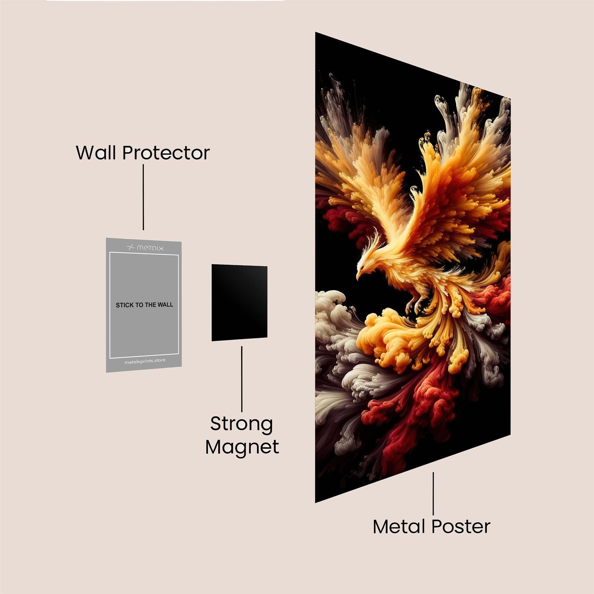 Phoenix Resplendent Safe Wall Magnetic / M