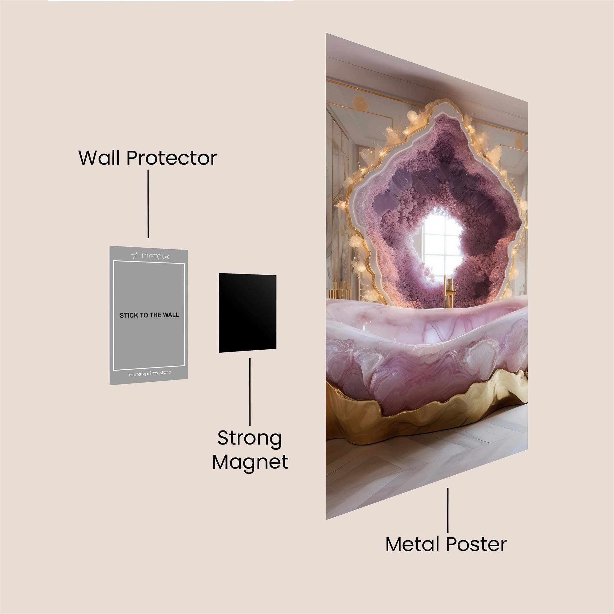 Amethyst Enchantment Safe Wall Magnetic / M