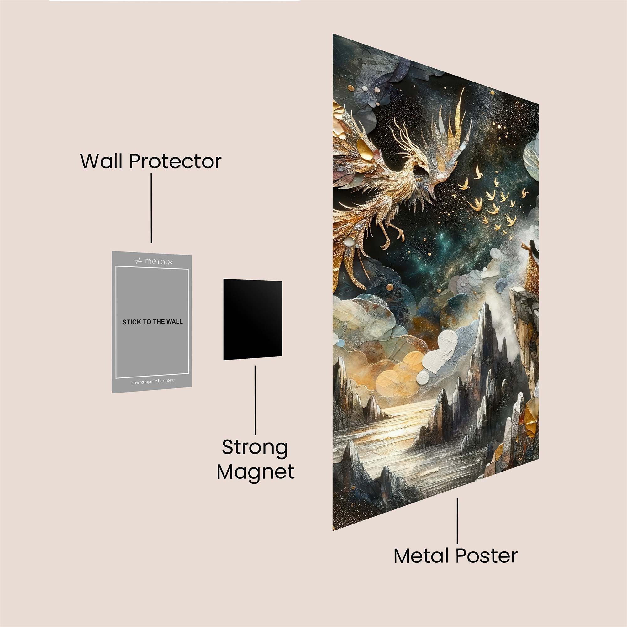 Phoenix Ascension Safe Wall Magnetic / M