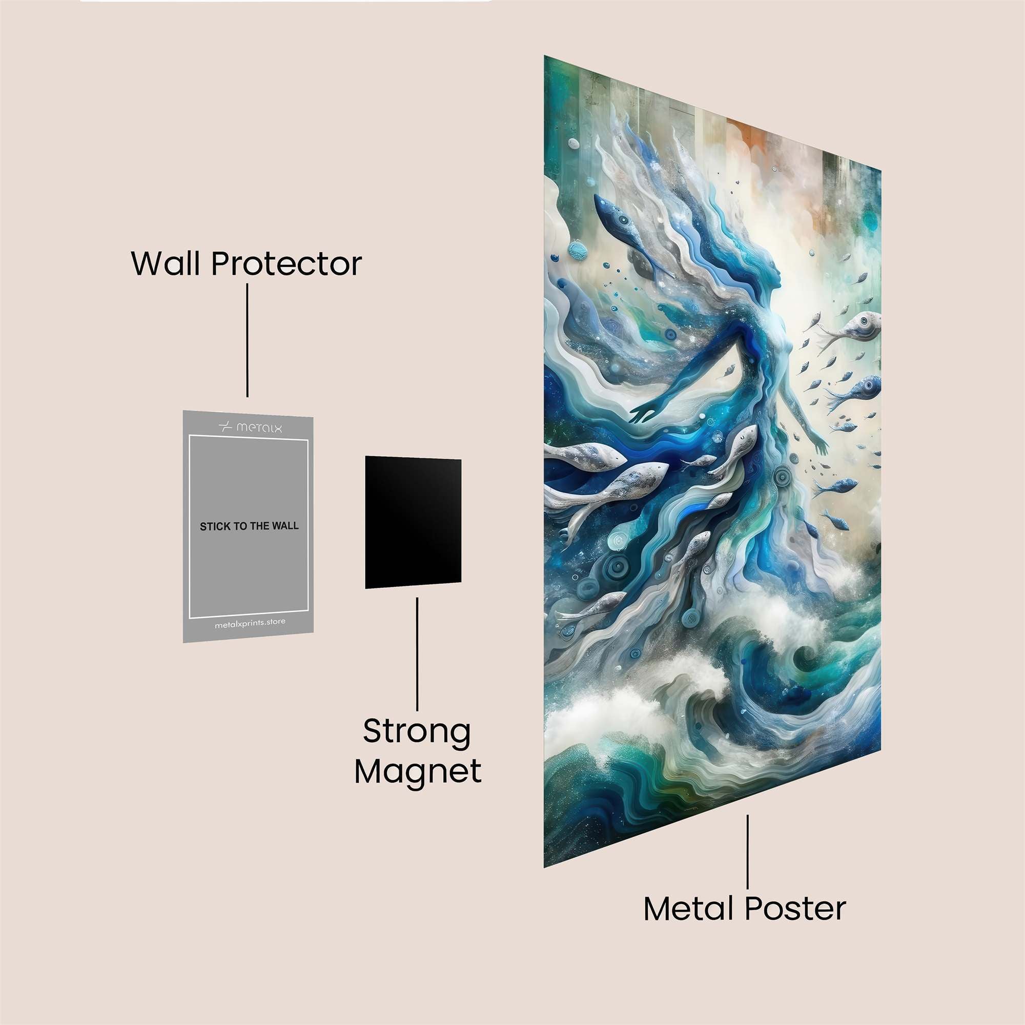 Siren's Serenity Safe Wall Magnetic / M
