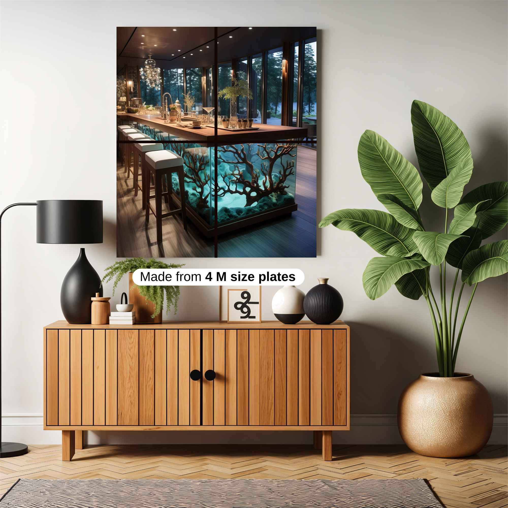 Aquatic Elegance Safe Wall Magnetic / M