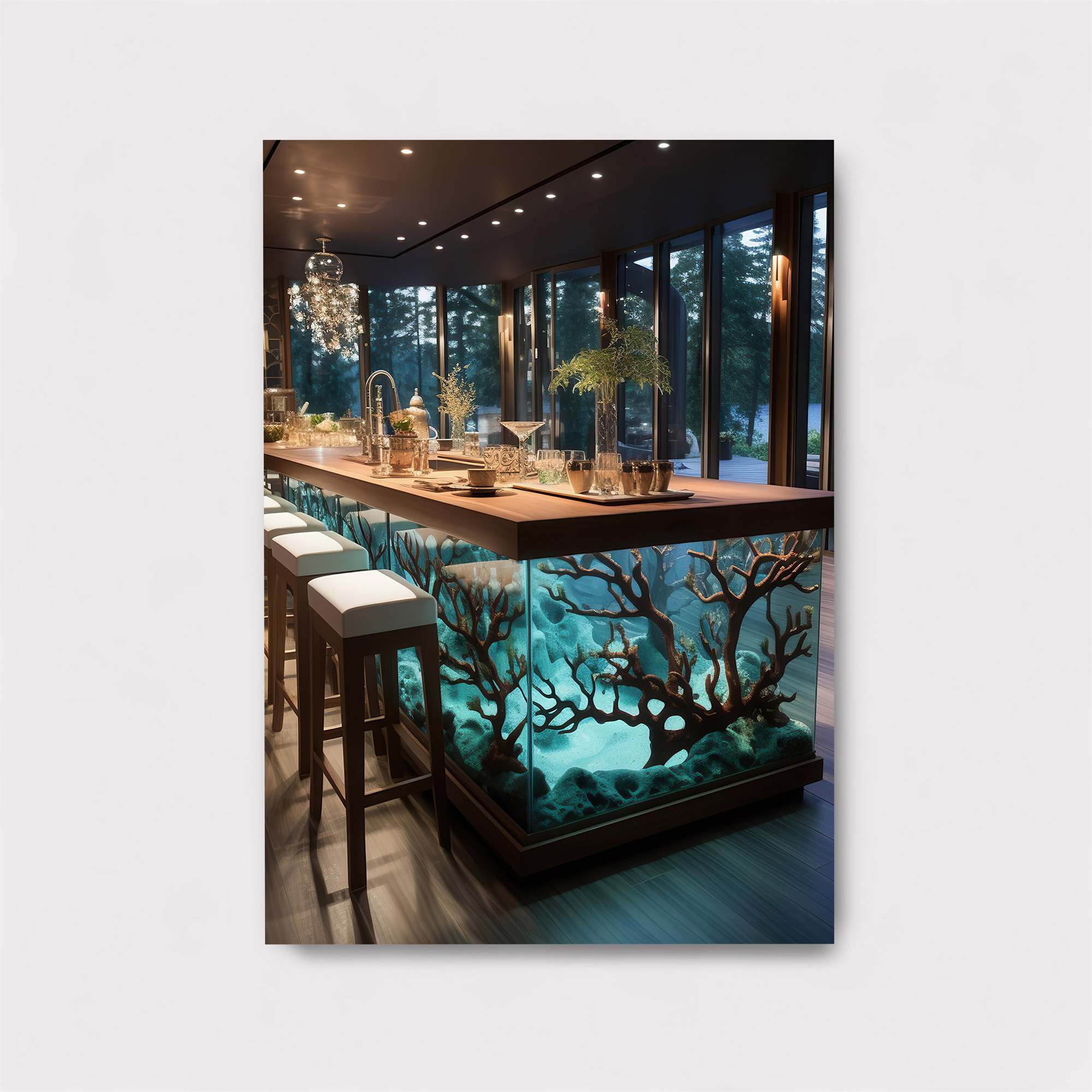 Aquatic Elegance Safe Wall Magnetic / M