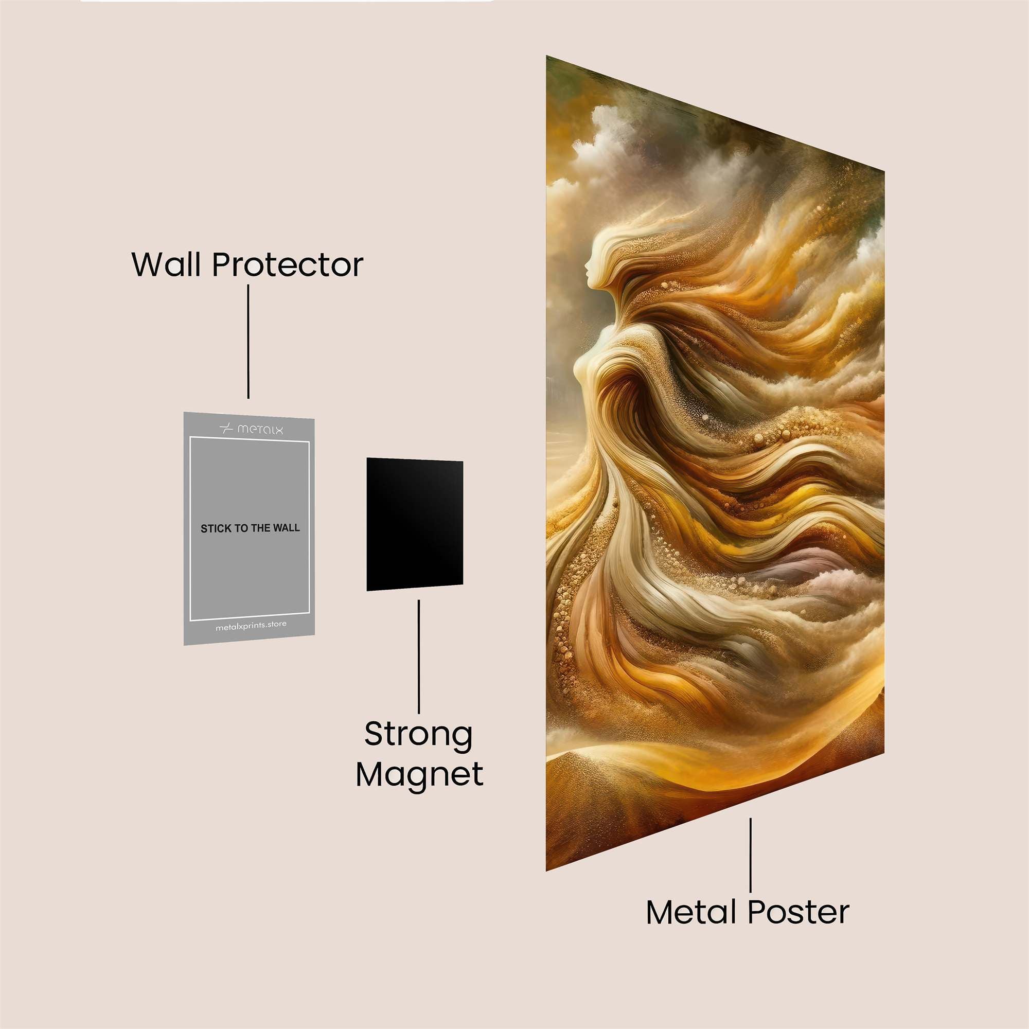 Mystic Flow Safe Wall Magnetic / M