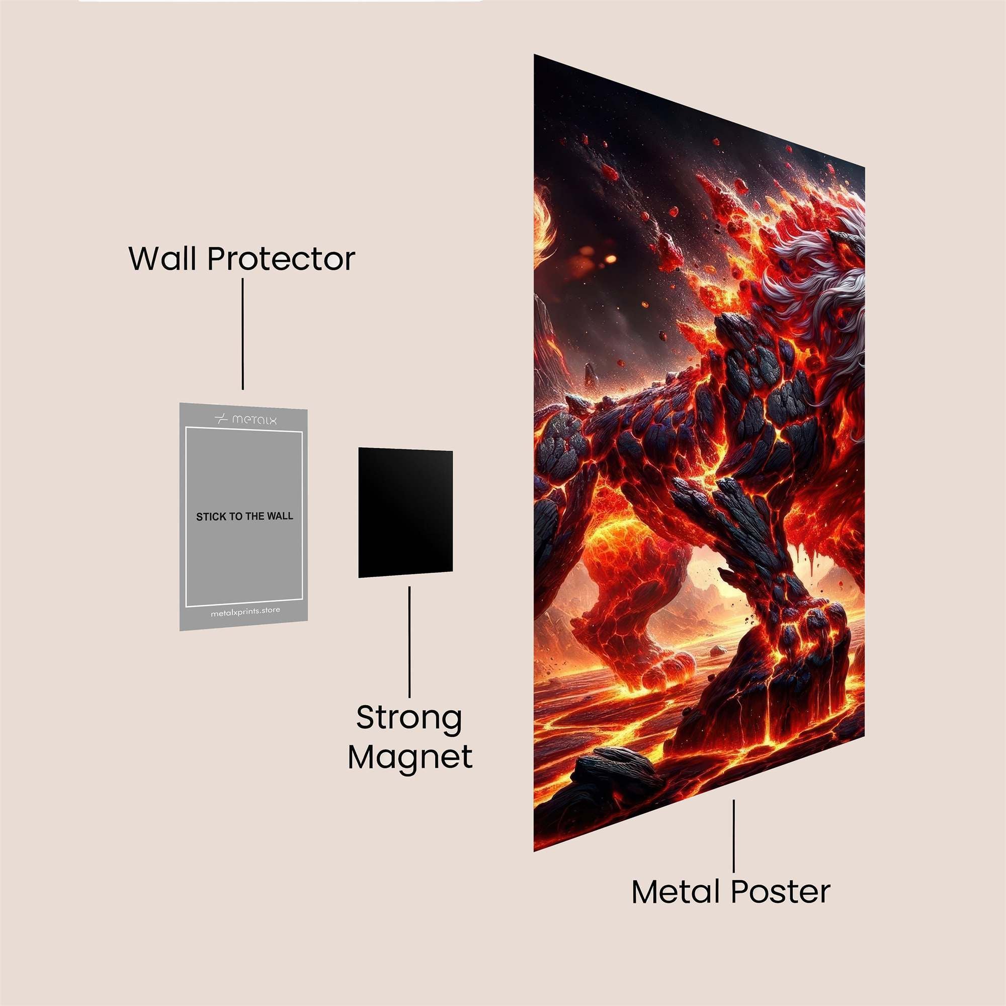 Inferno Majesty Safe Wall Magnetic / M