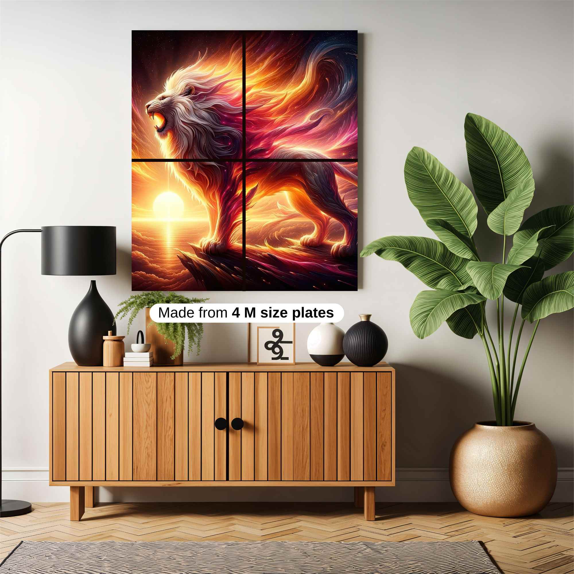 Lion Blaze Safe Wall Magnetic / M