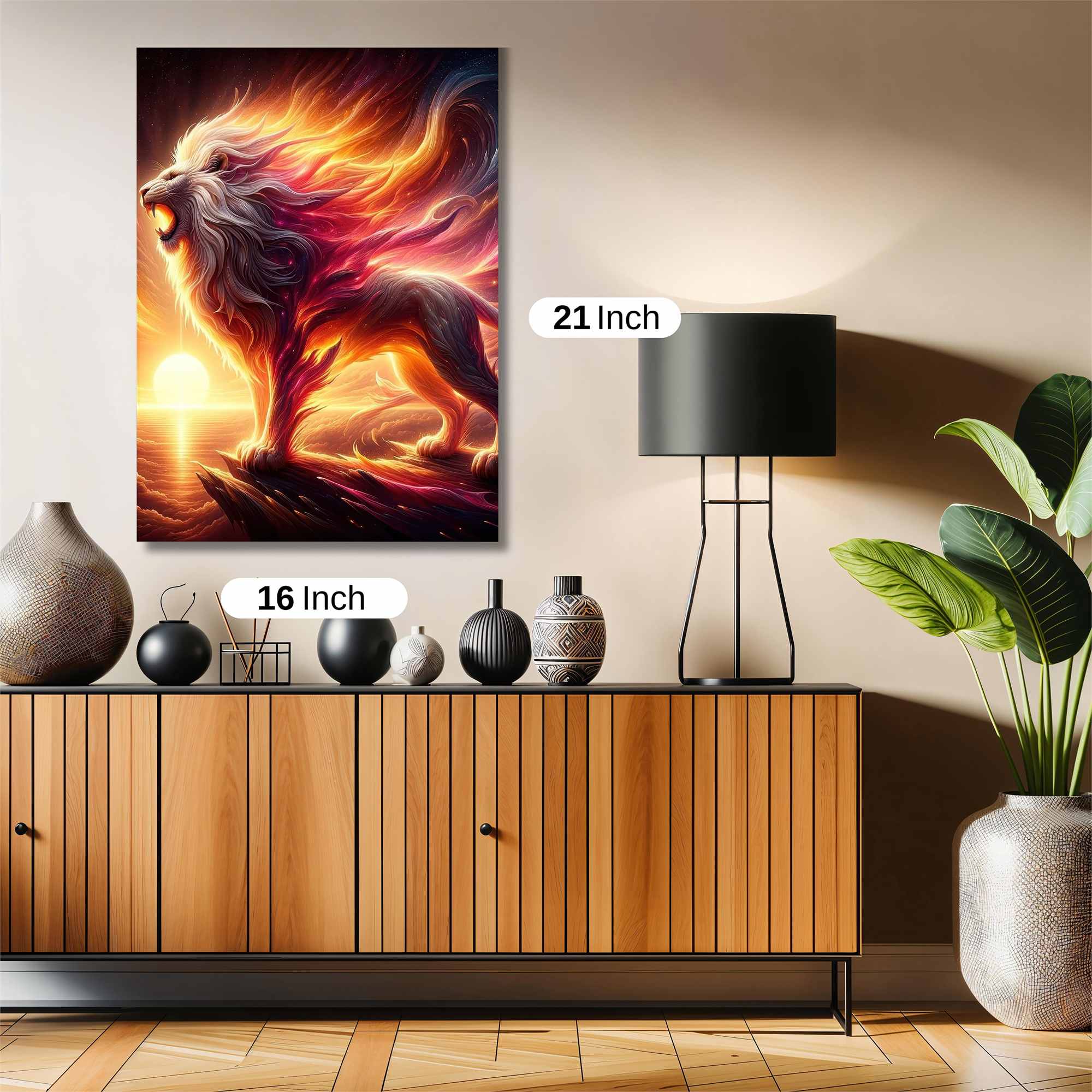 Lion Blaze Safe Wall Magnetic / M